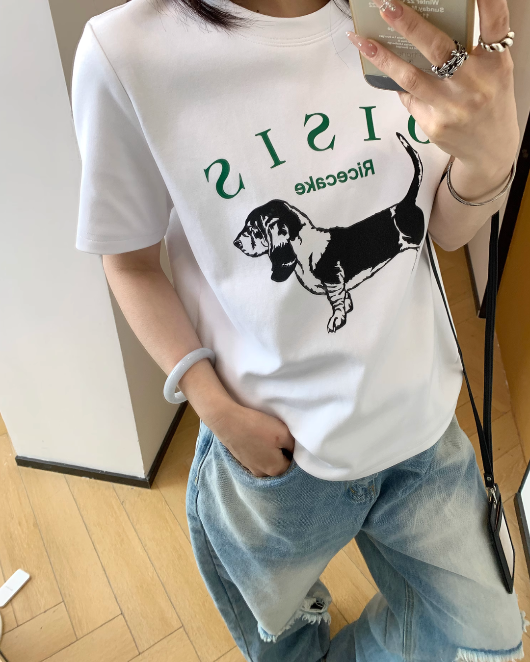 Dog Print Cotton Short Sleeve T-Shirt YLS0819