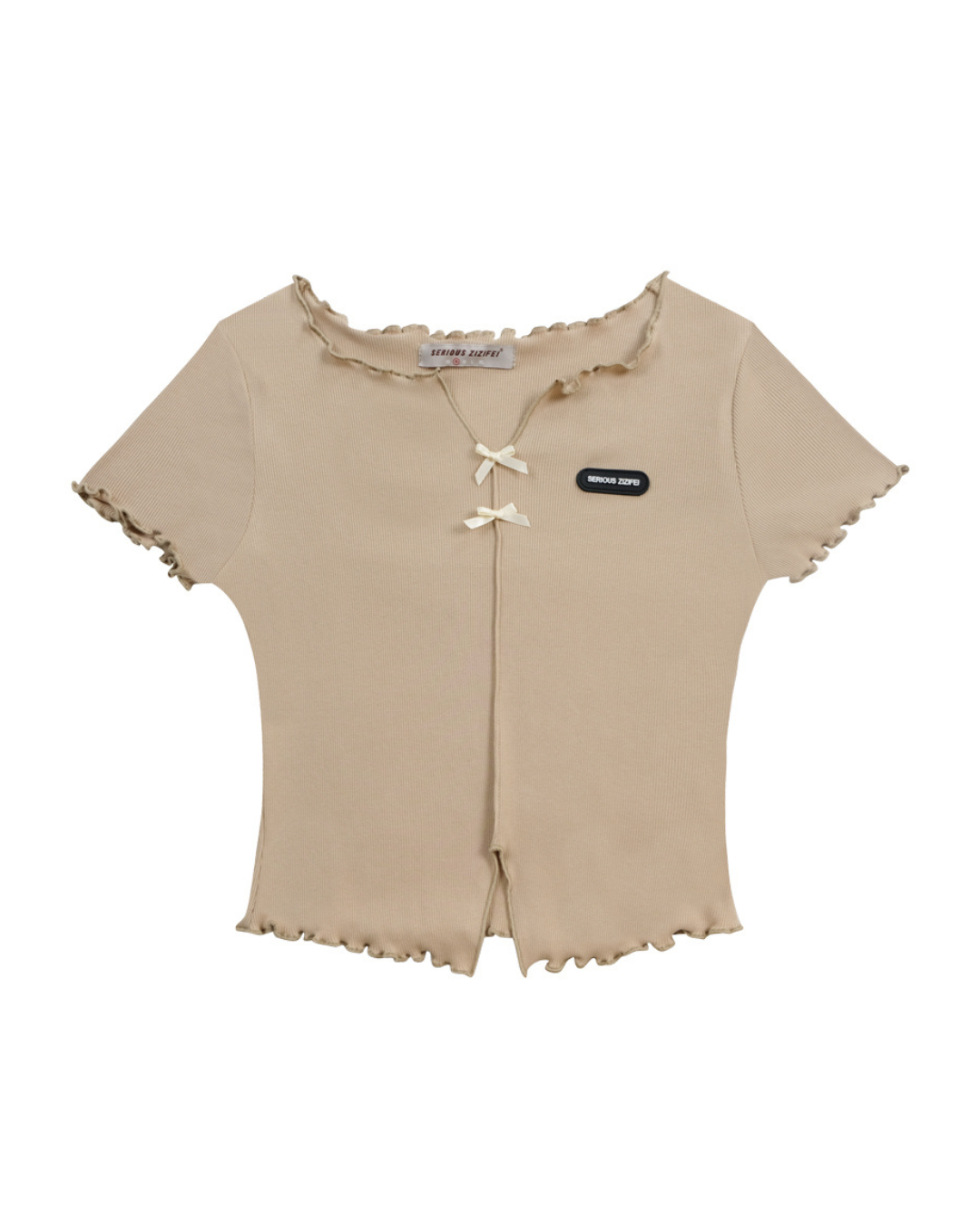 Girly Mellow Rib Tops ZZF0187