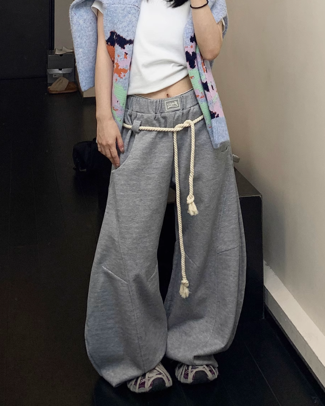 Rope Belt Sweatpants YLS0587