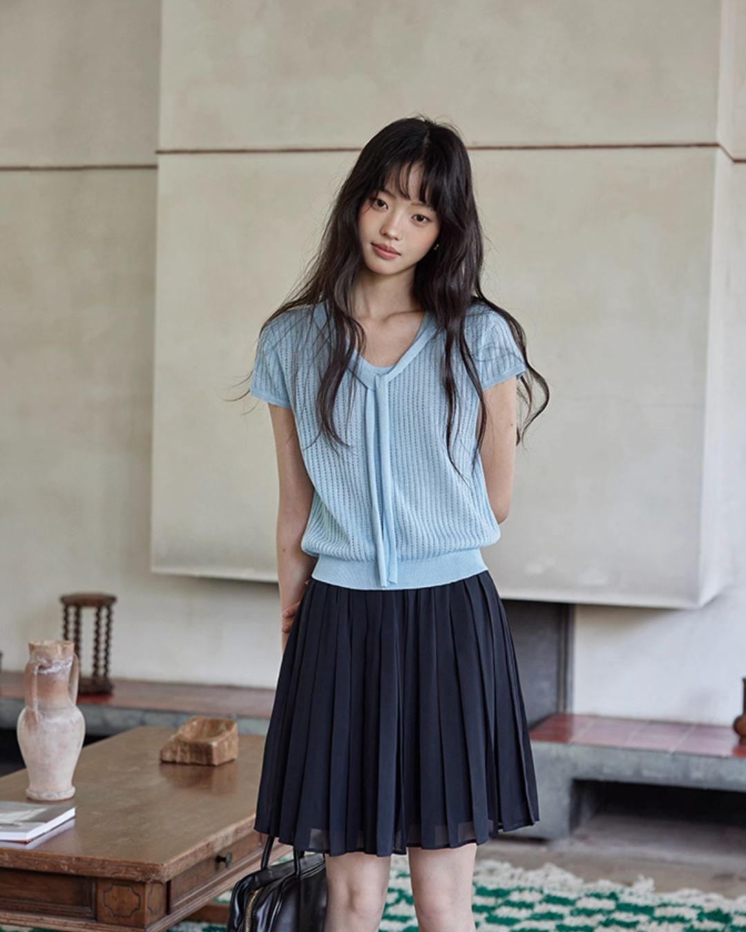 French Sleeve Knit Top SMS0027