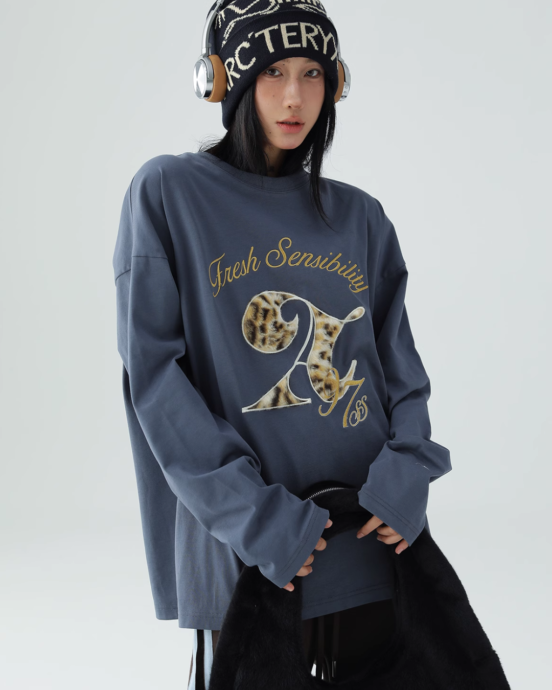 Vintage Leopard Long Sleeve T-Shirt ACS0154