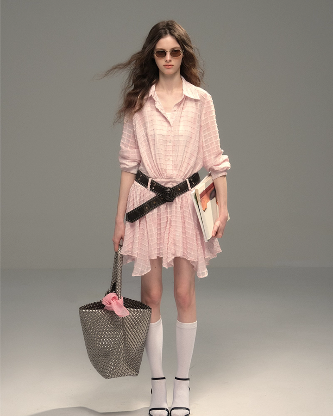 Asymmetry Shirt Dress USY0009