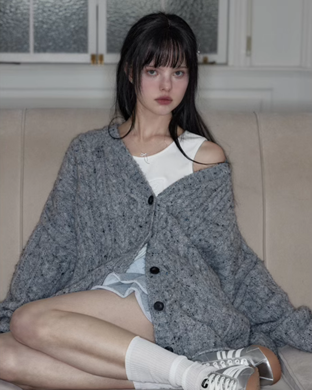 Basic Long Knit Cardigan PUC0005