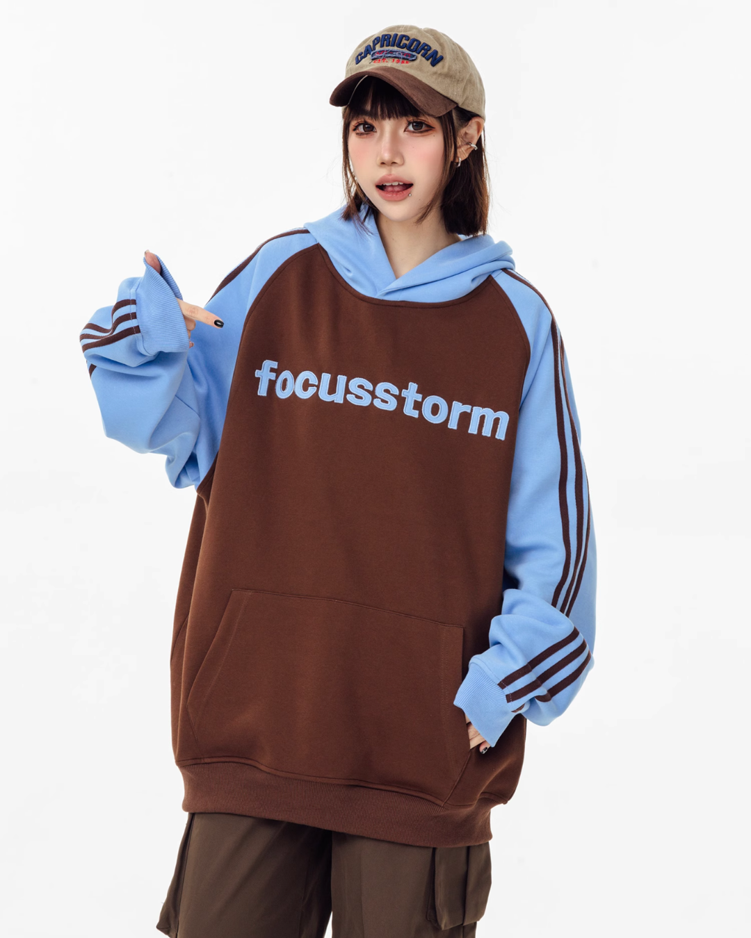 Raglan Sleeve Sweat Hoodie AXN0007