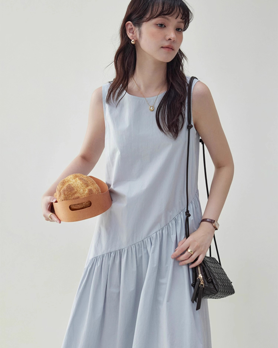 Asymmetrical Sleeveless Dress AMU0024