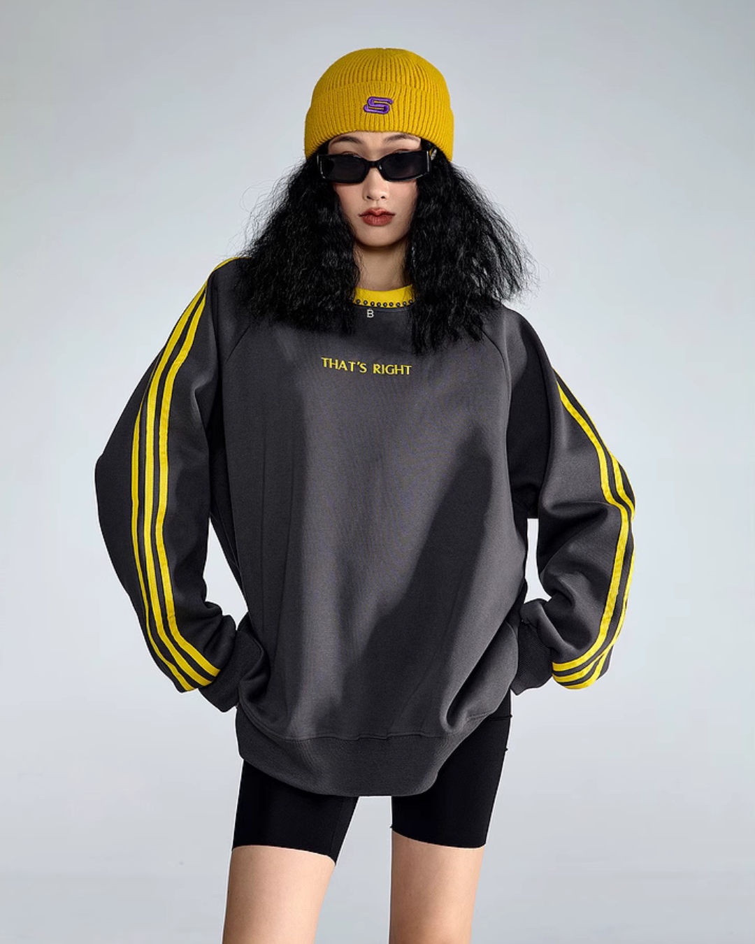 Vintage Striped Crew Neck Tops ICM0058