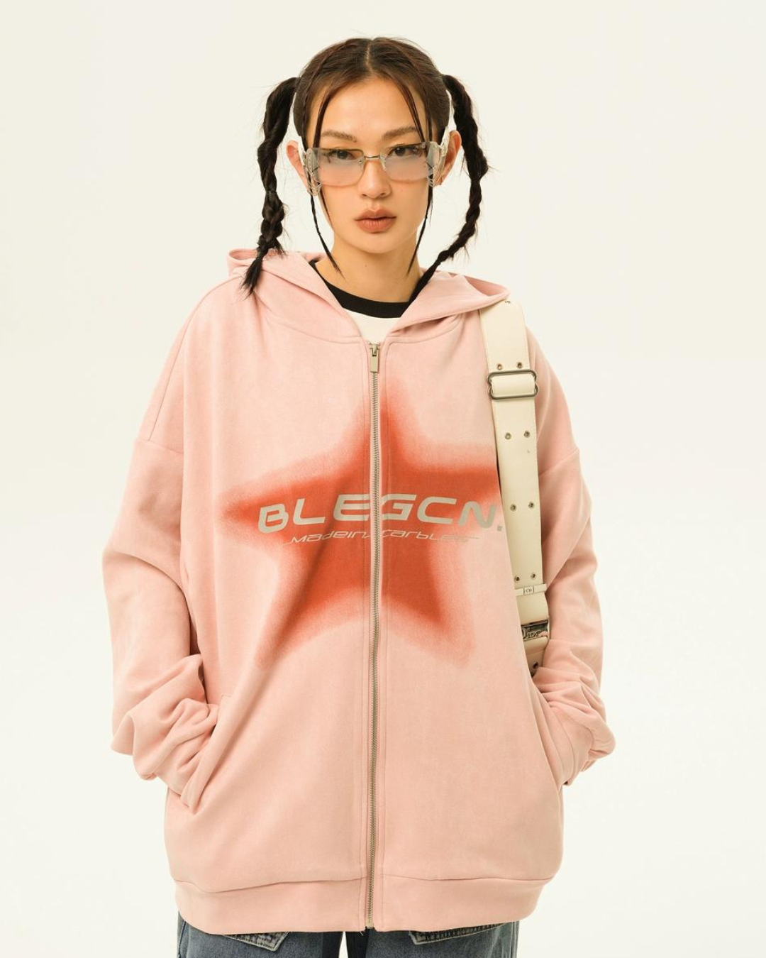 Street Loose Zip Hoodie EZK0010