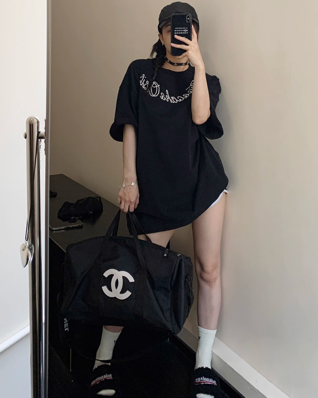 Pearl logo short sleeve T-shirt YLS0837