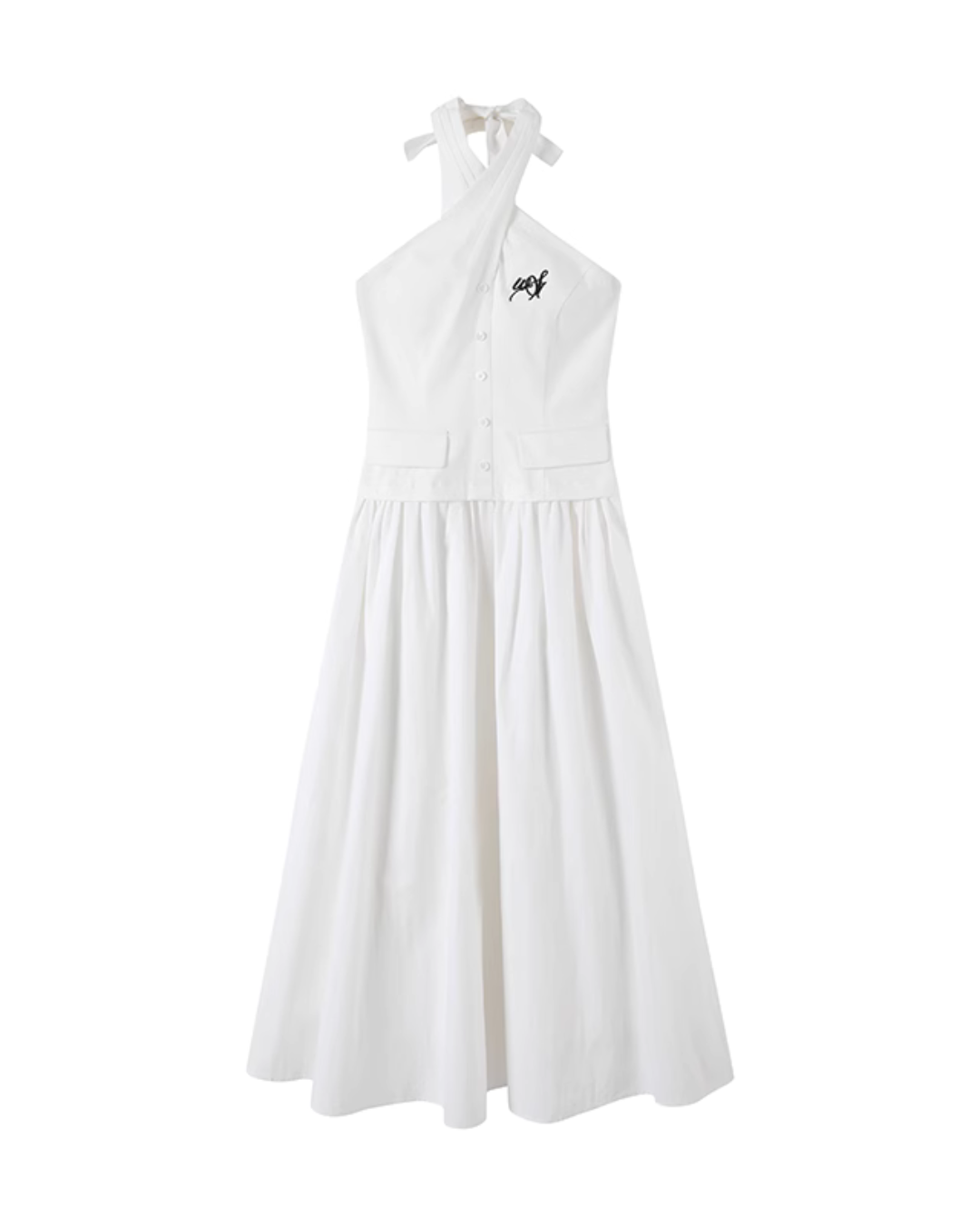 Cross Strap Halter Dress WEO0032