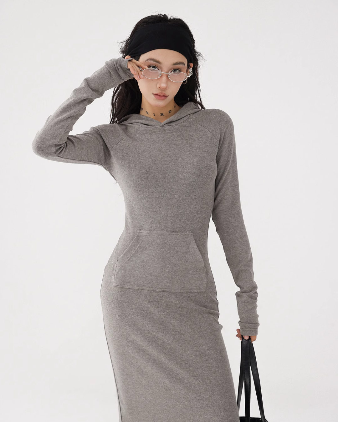 Hood Maxi Length Dress ACS0223