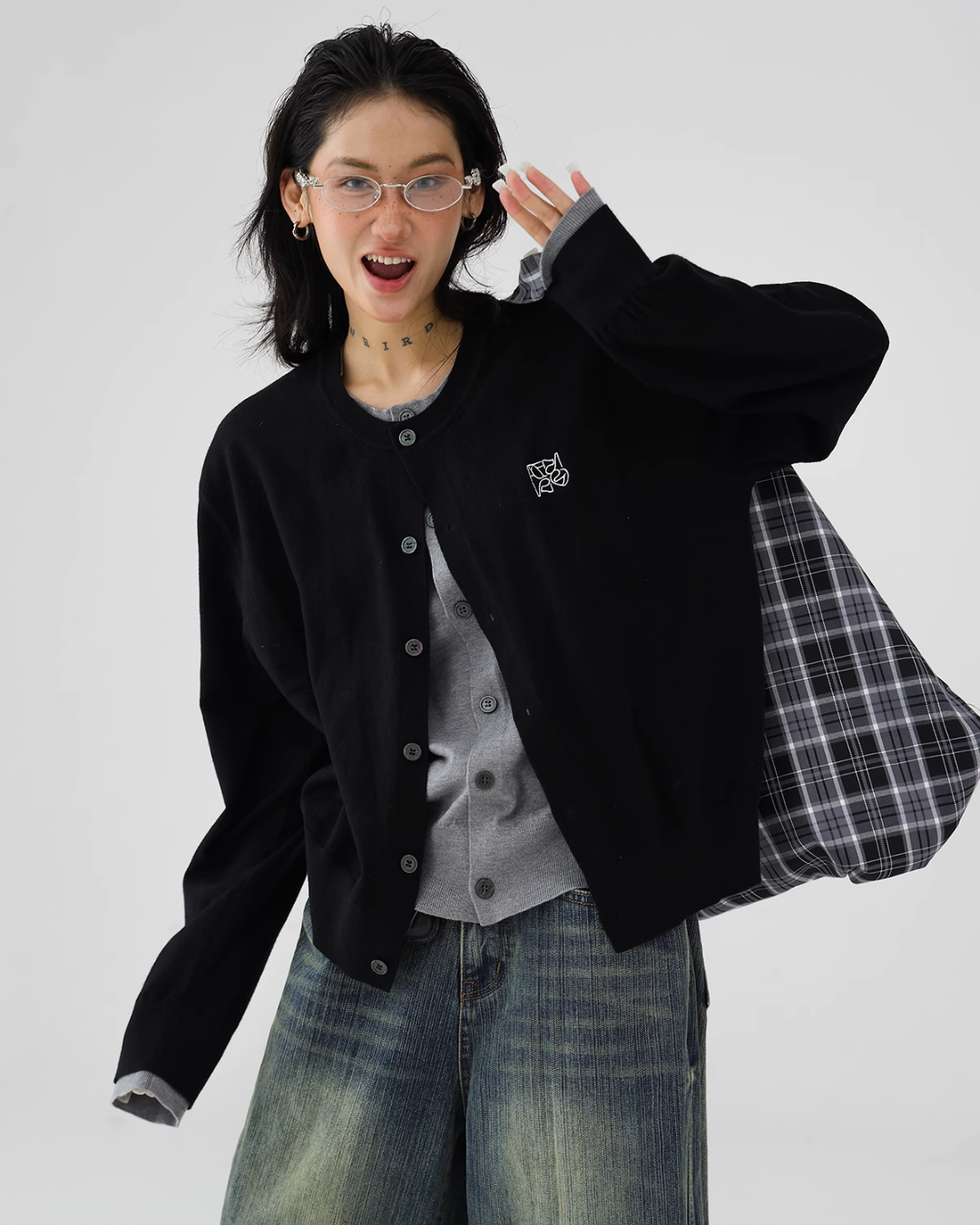 Round Neck Knit Cardigan ACS0176