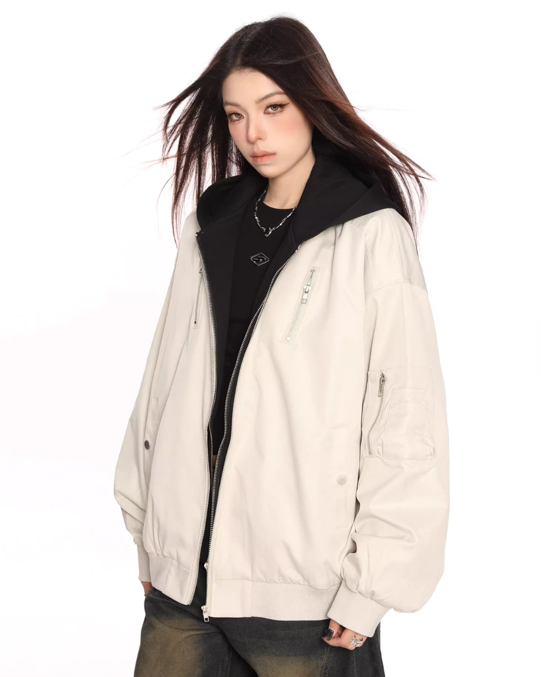 Layered Style Zip Jacket BGS0017