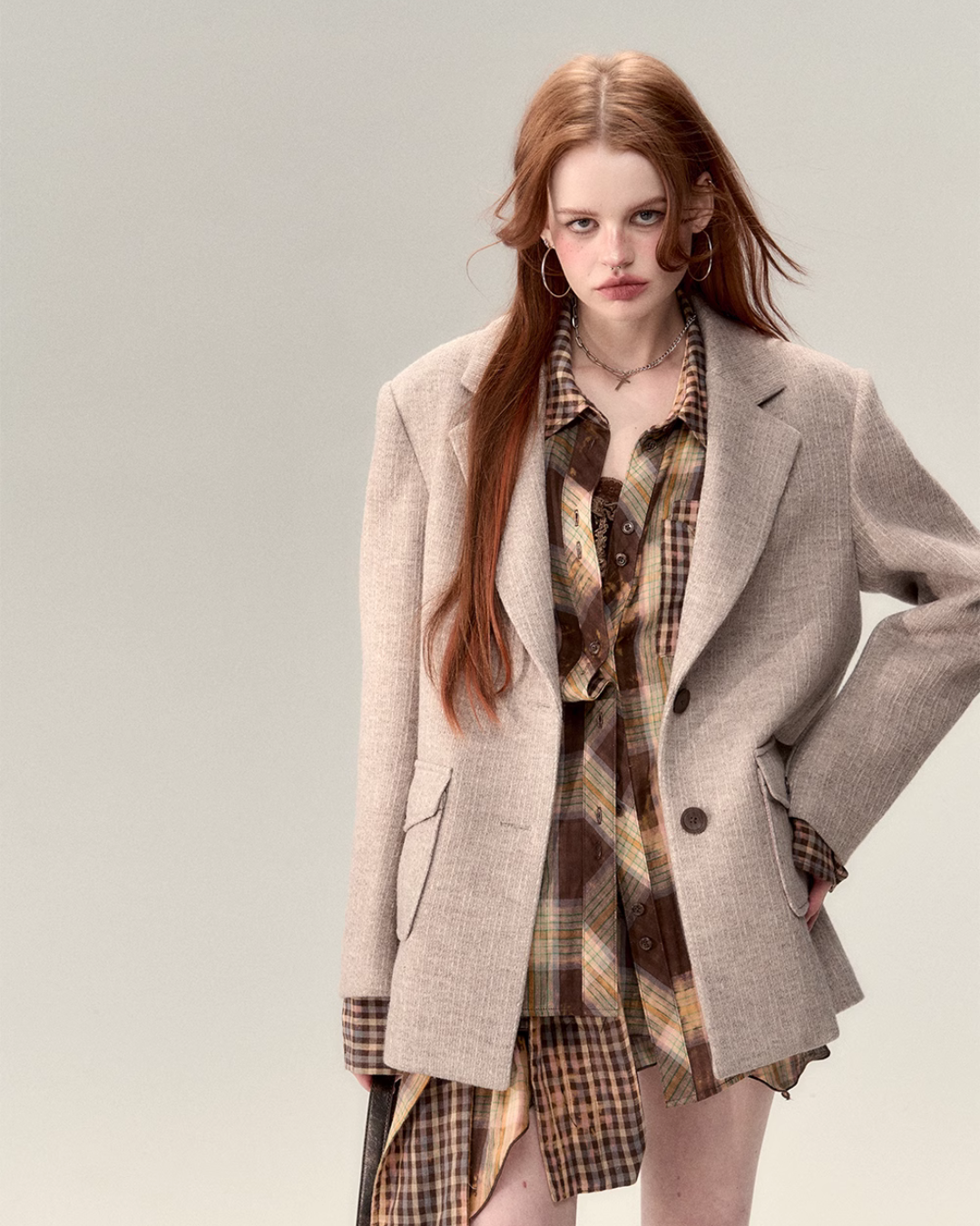 Classic Retro Jacket & Pleated Mini Skirt VPT0021