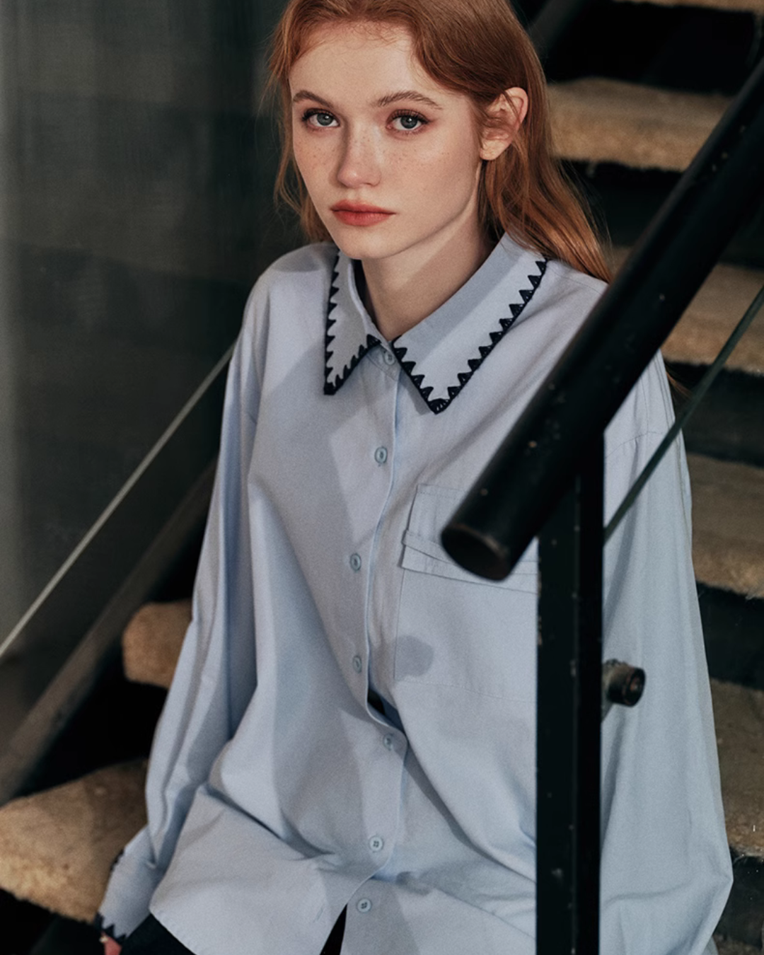 Shell Stitch Design Shirt KMV0003