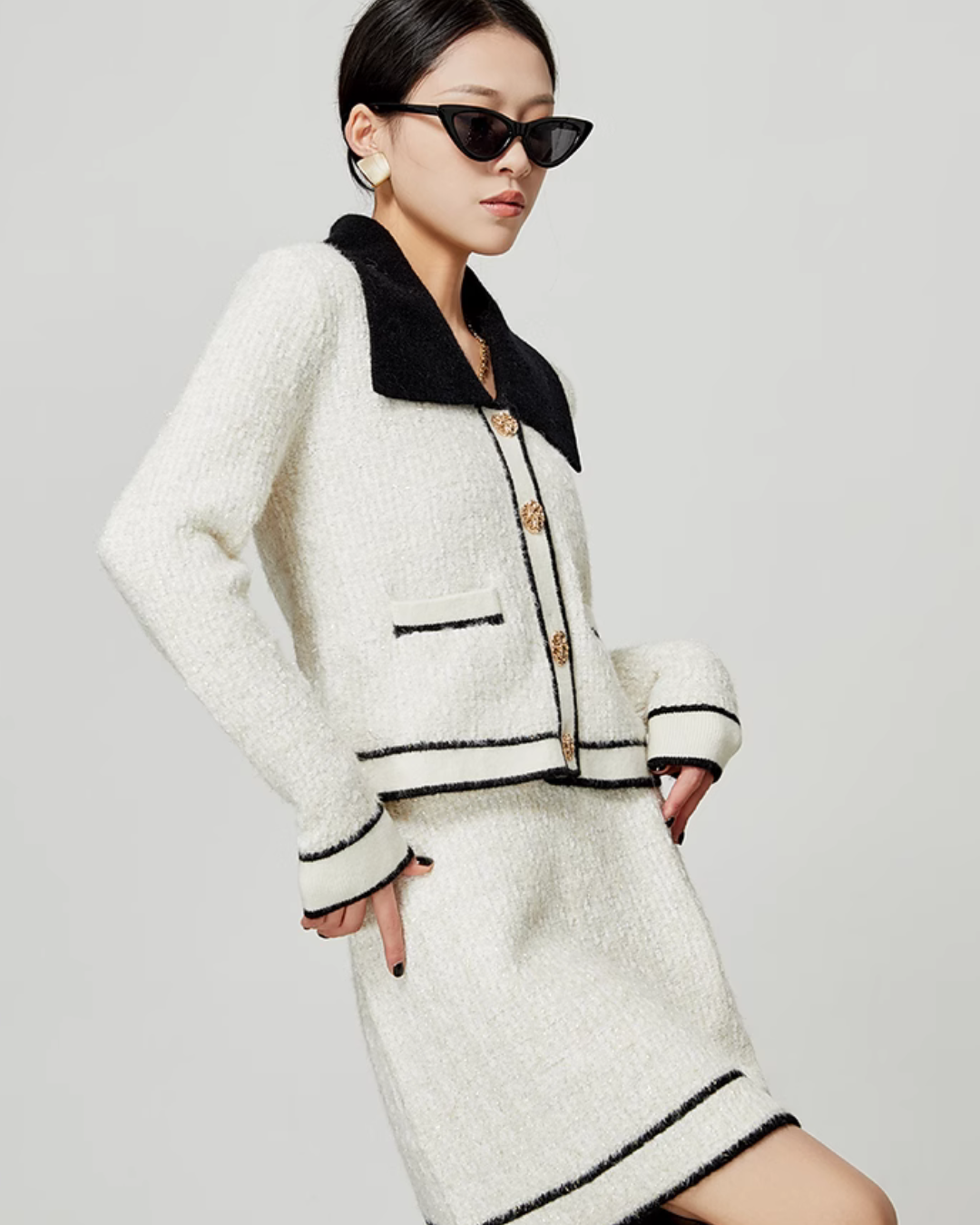 French Chic Tweed Jacket / Skirt LLA0384