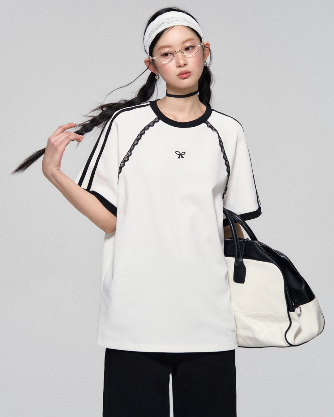 Sideline Race Short Sleeve T-Shirt / Race Tiered Mini Skirt ASG0041