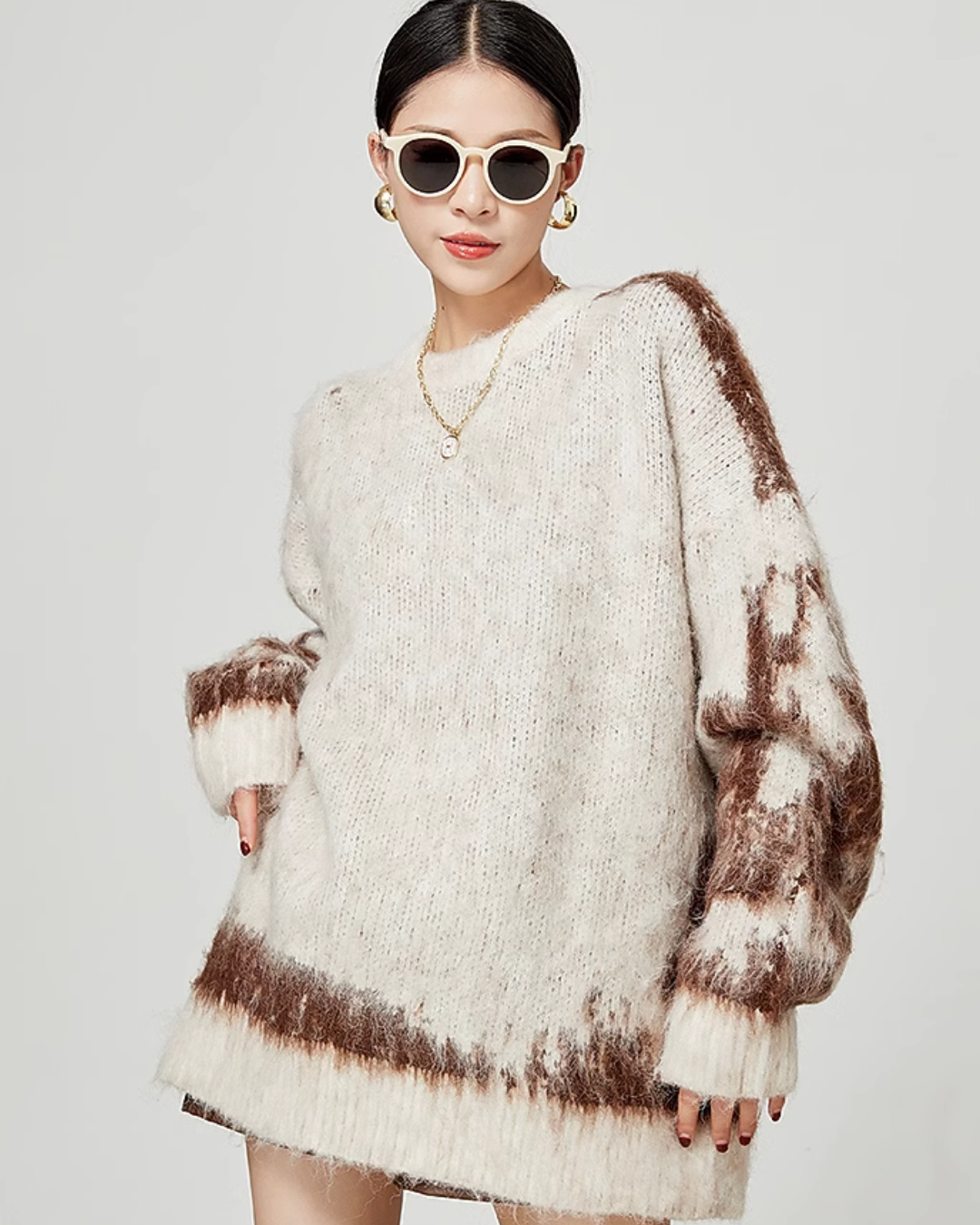 Feather Long Sleeved Knit LLA0357