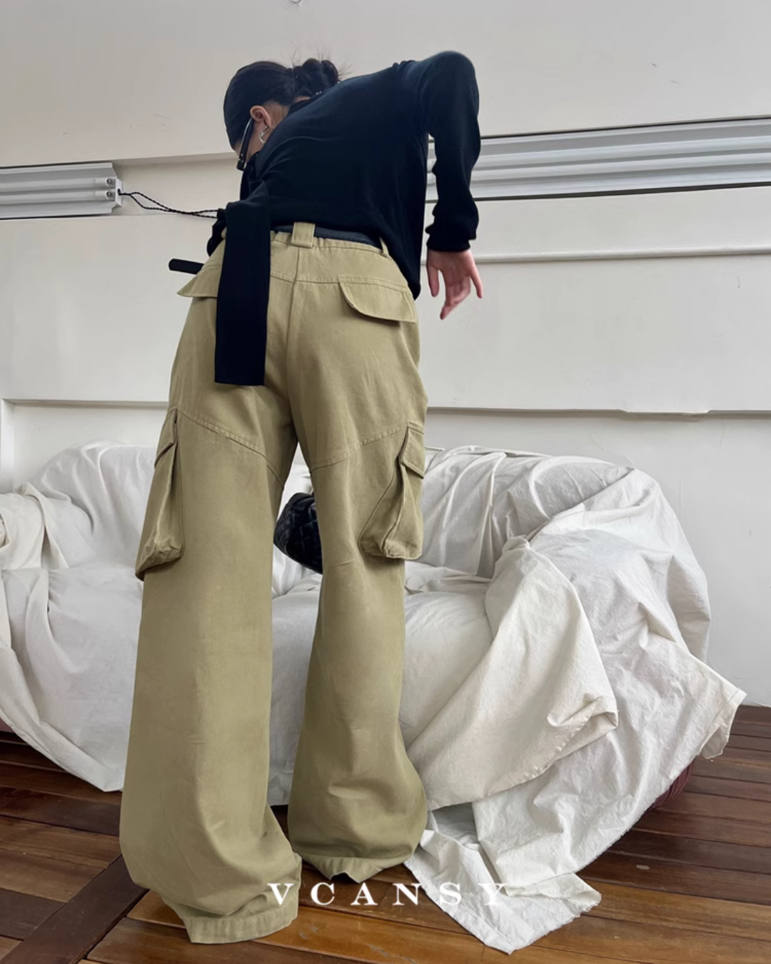 American Street Drape Cargo Pants VCY0057