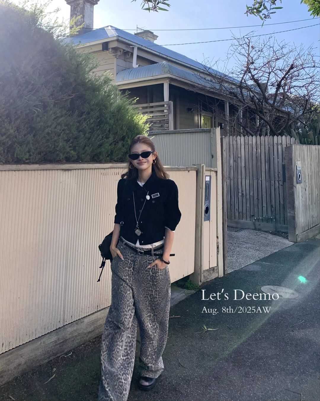 Leopard Wide Pants DEM0011