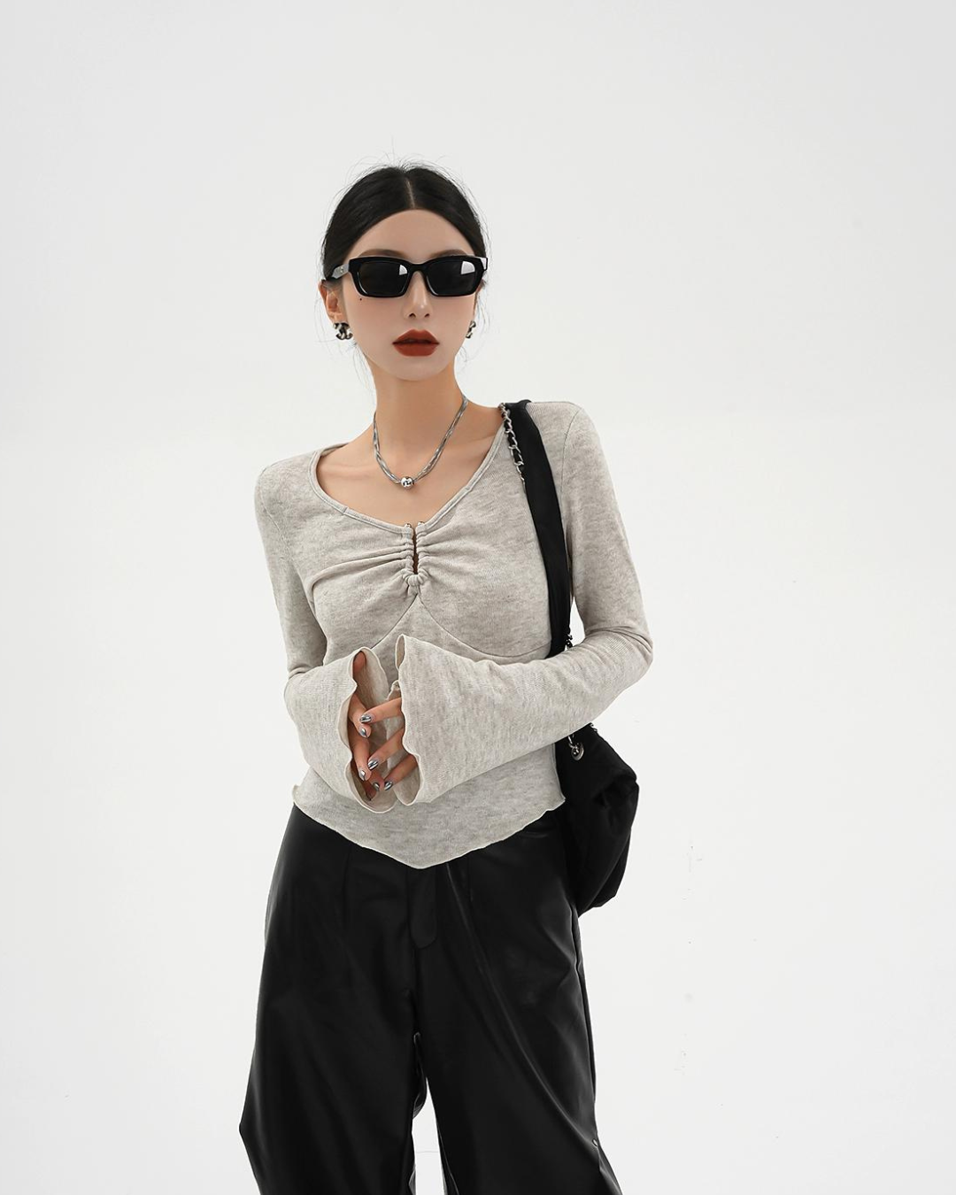 V-Neck Center Drost Knit SRS0208