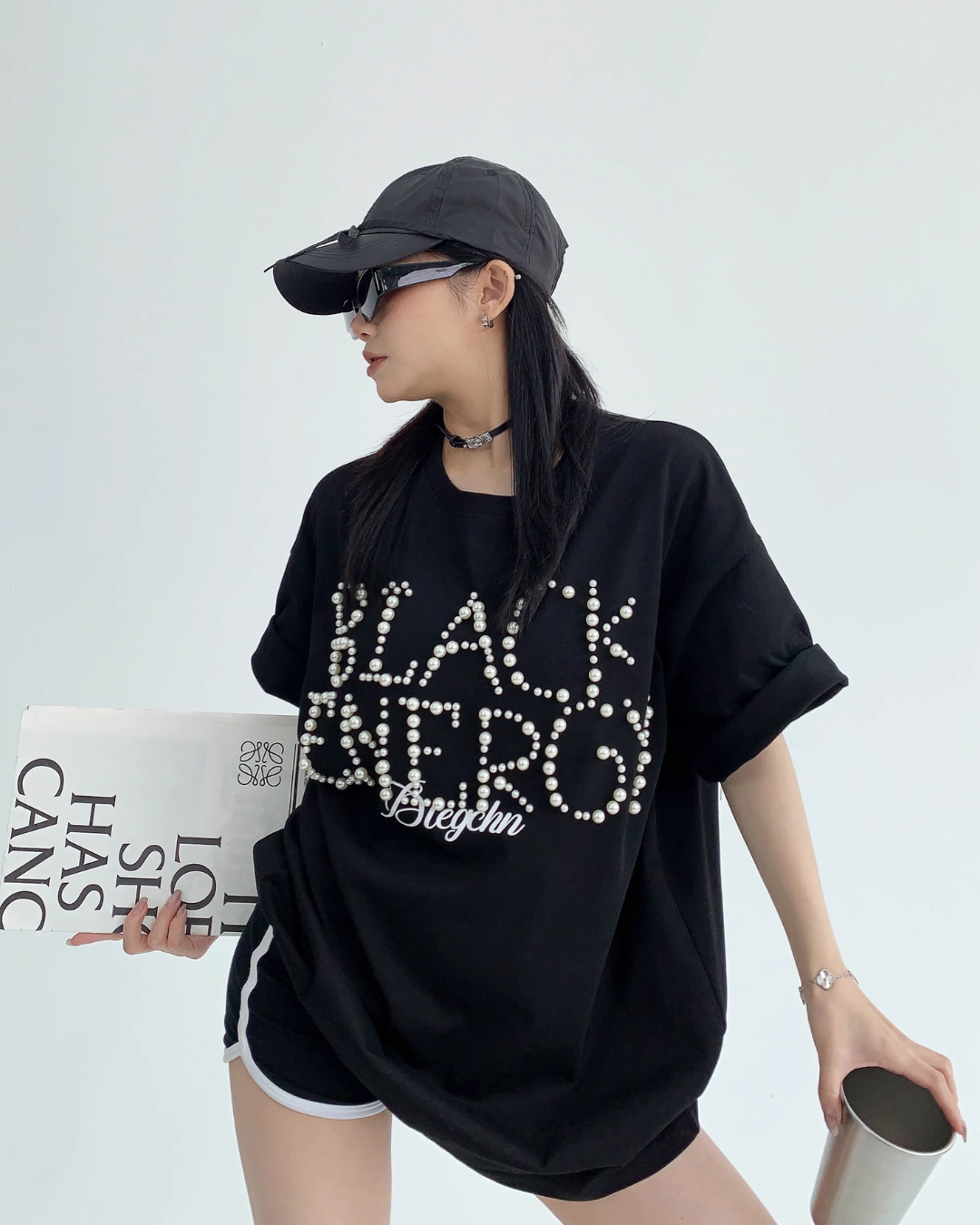 Pearl Logo Loose T-Shirt YLS0257