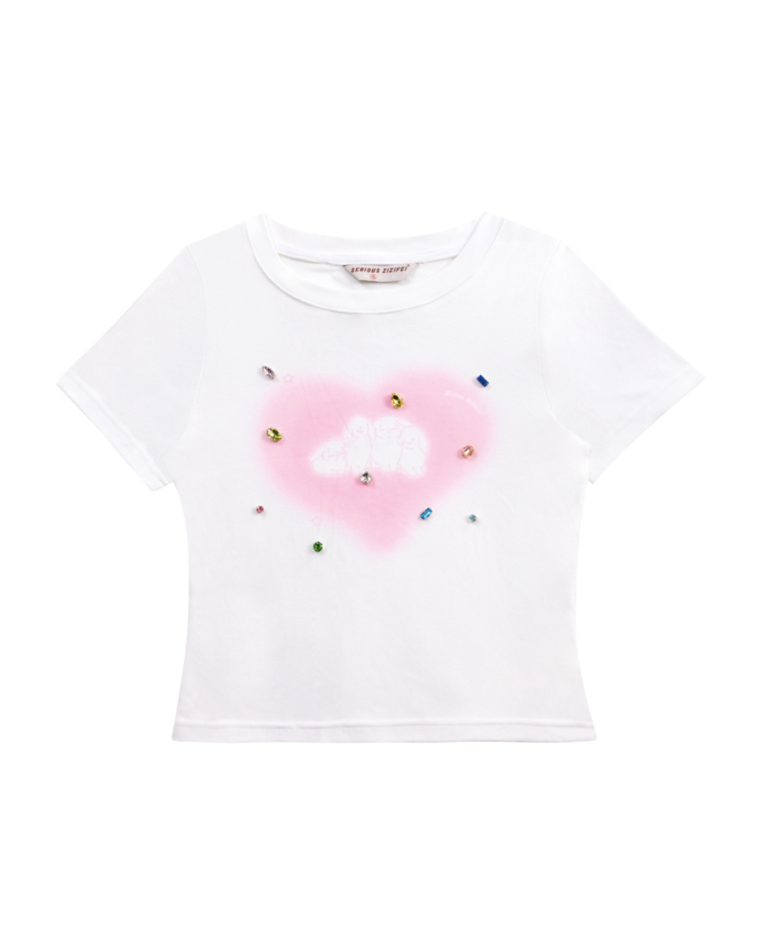 Rabbit Print Short Sleeve T-Shirt ZZF0186