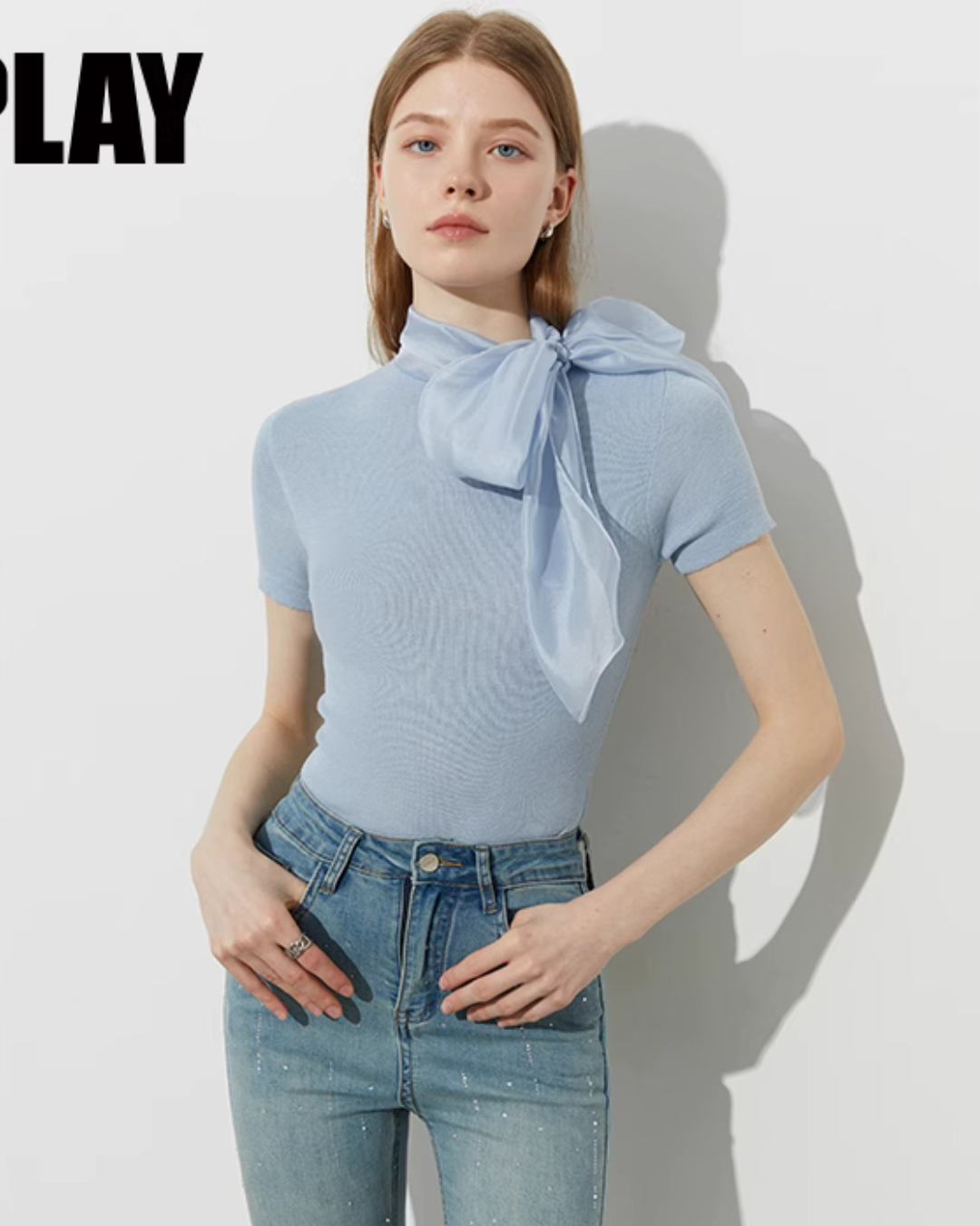 Ribbon Tie Tight Top DPY0026