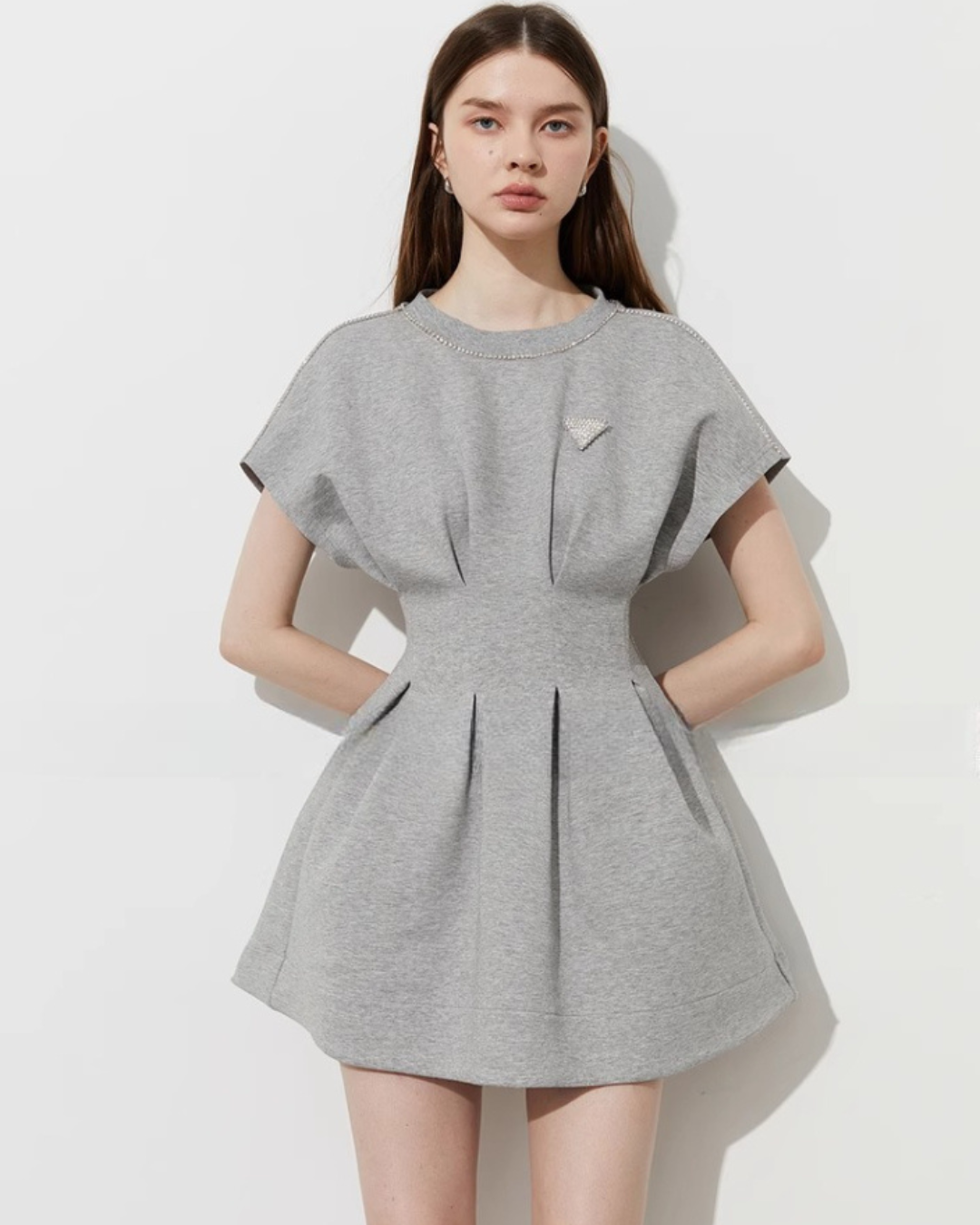 Slim Waist Sweat Dress DPY0001