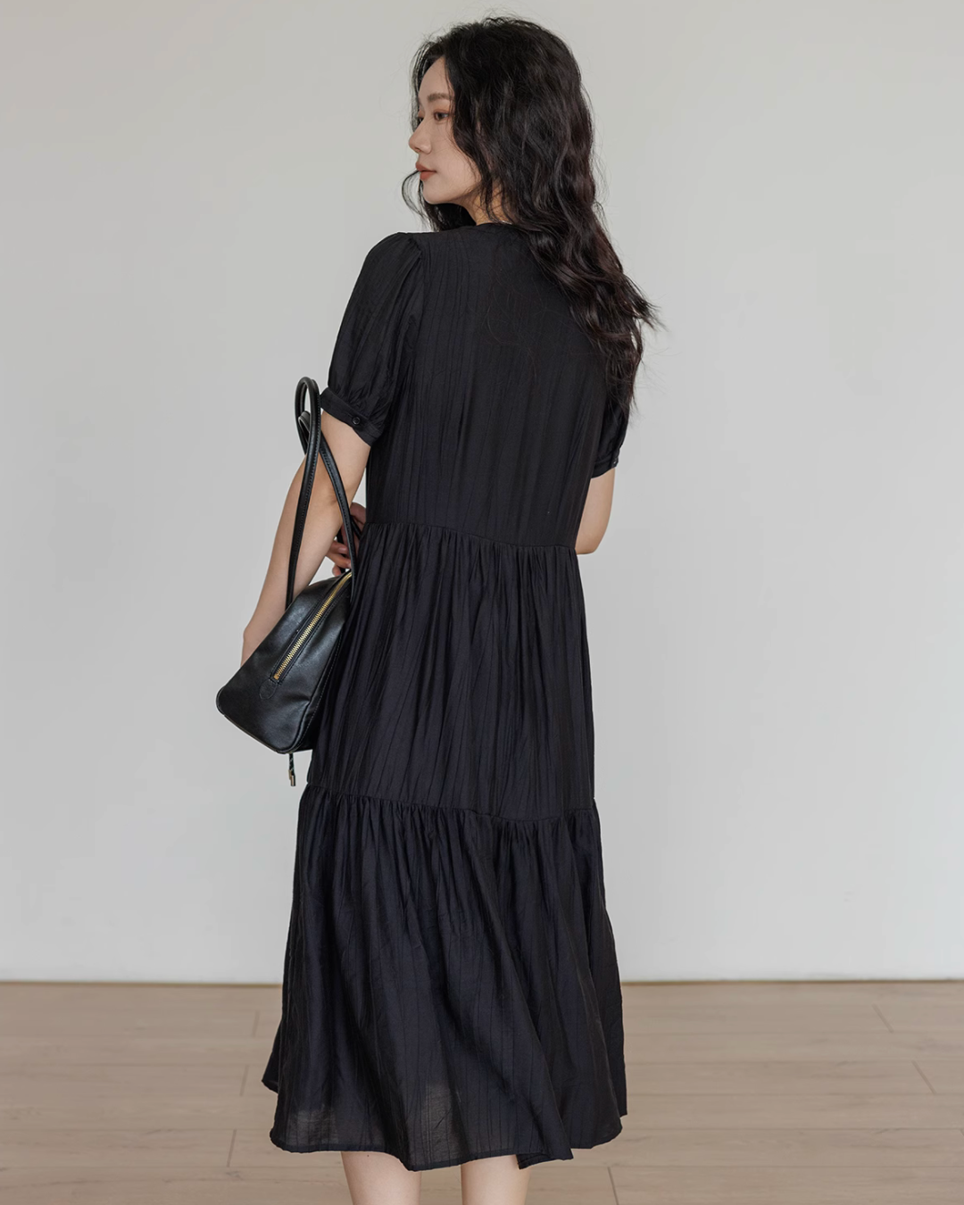 Natural Tiered Dress VAS0018
