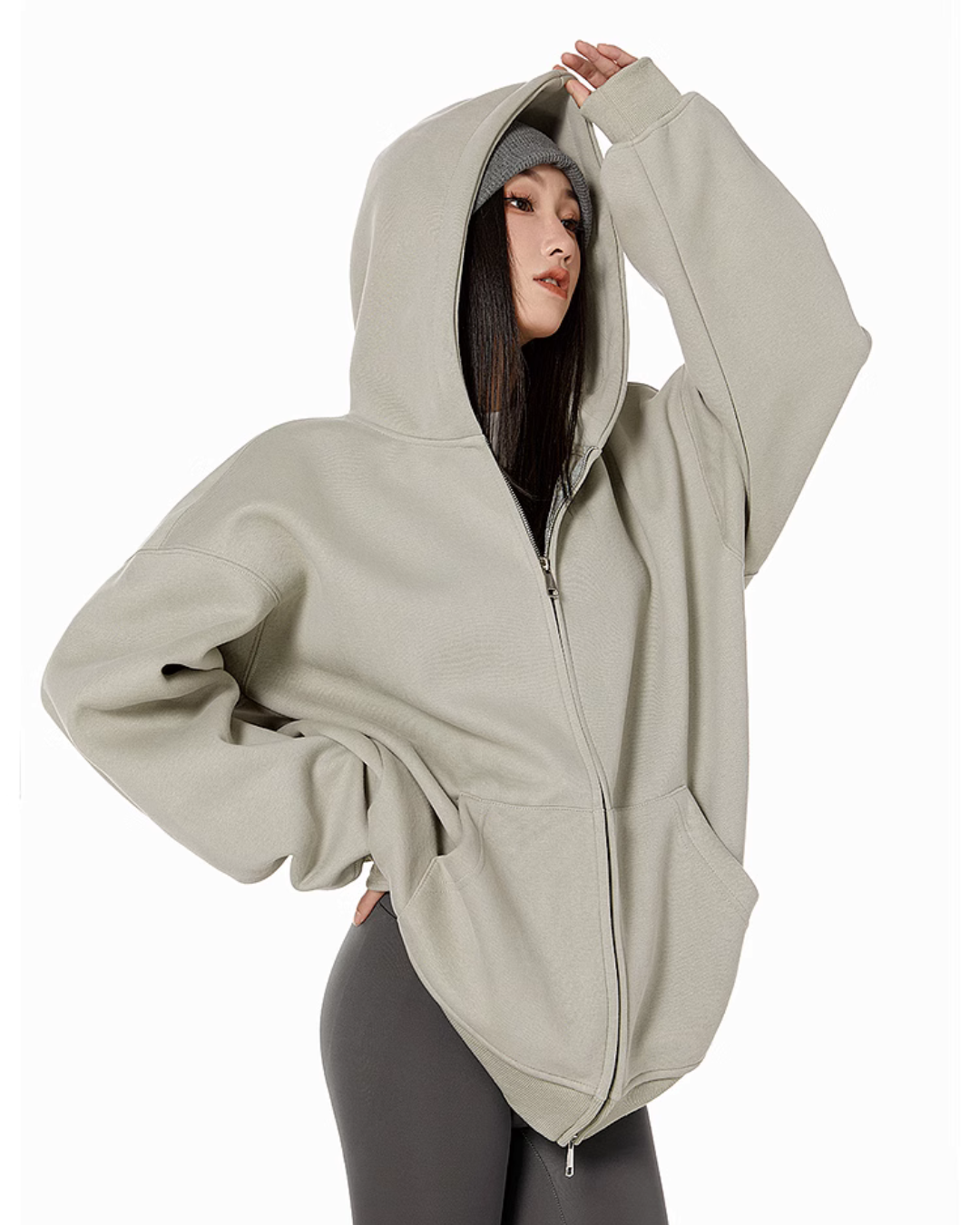 Loose Silhouette Sweat Hoodie ICM0024