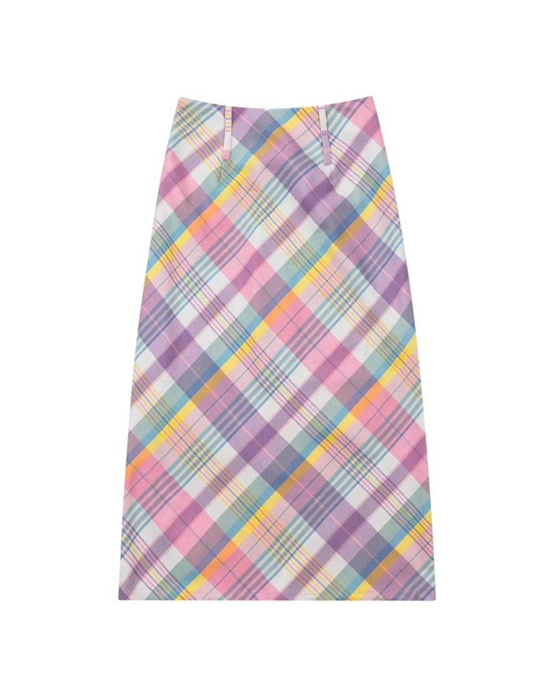 Retro High Waist Plaid Skirt ZZF0306