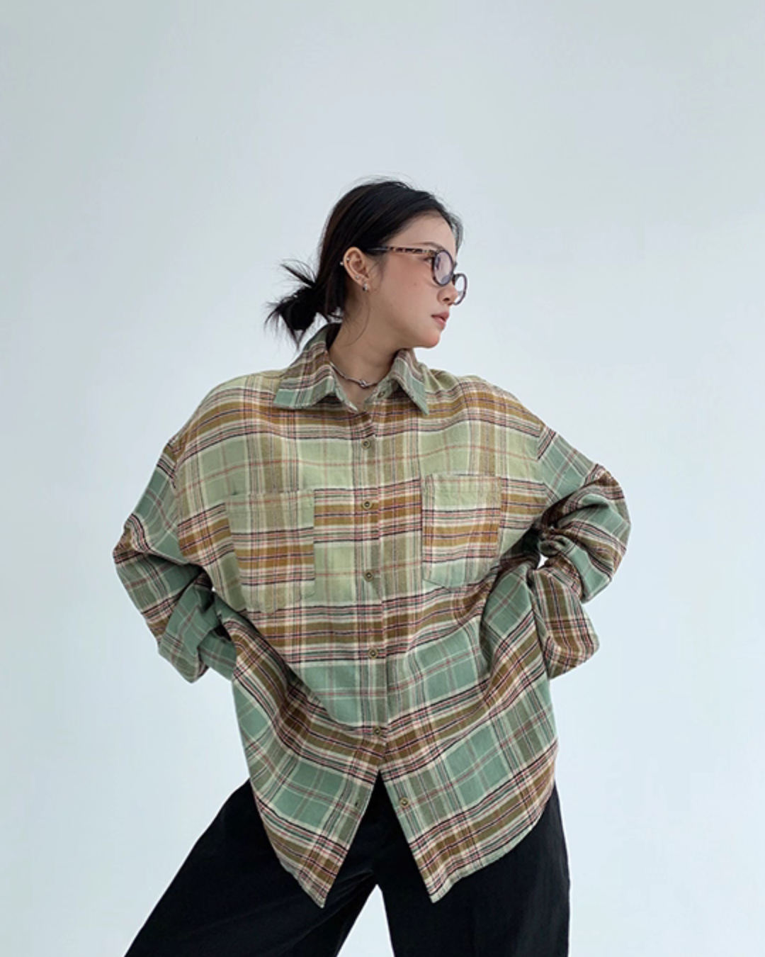Back Logo Vintage Shirt YLS0905
