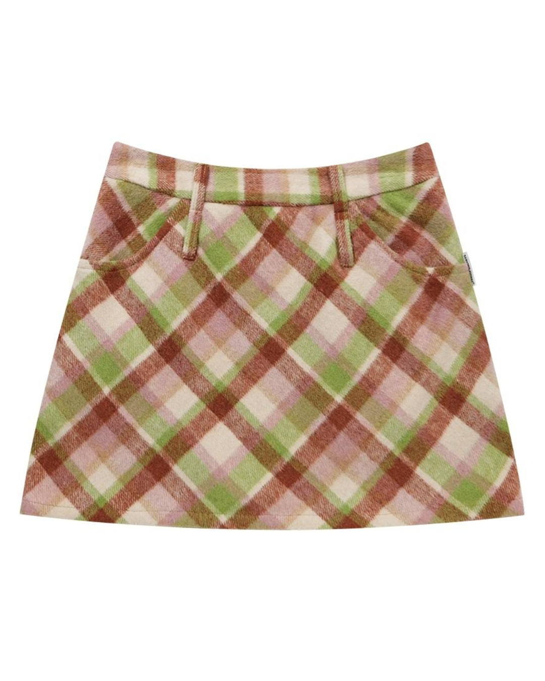 Retro High Waist Plaid Short Skirt ZZF0284