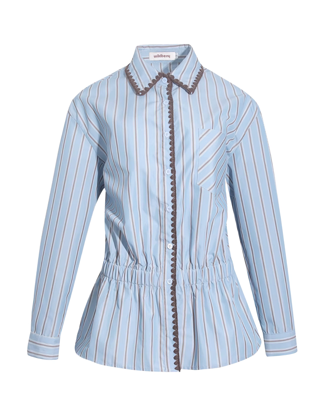 Blue Stripes Long-Sleeve Shirt WDB0015