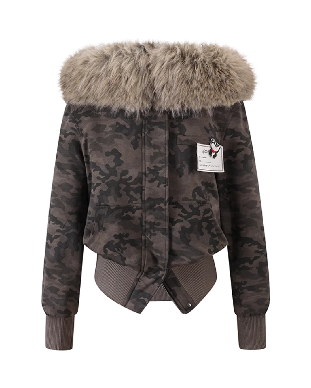 Hood Fur Slim Jacket SSN0004