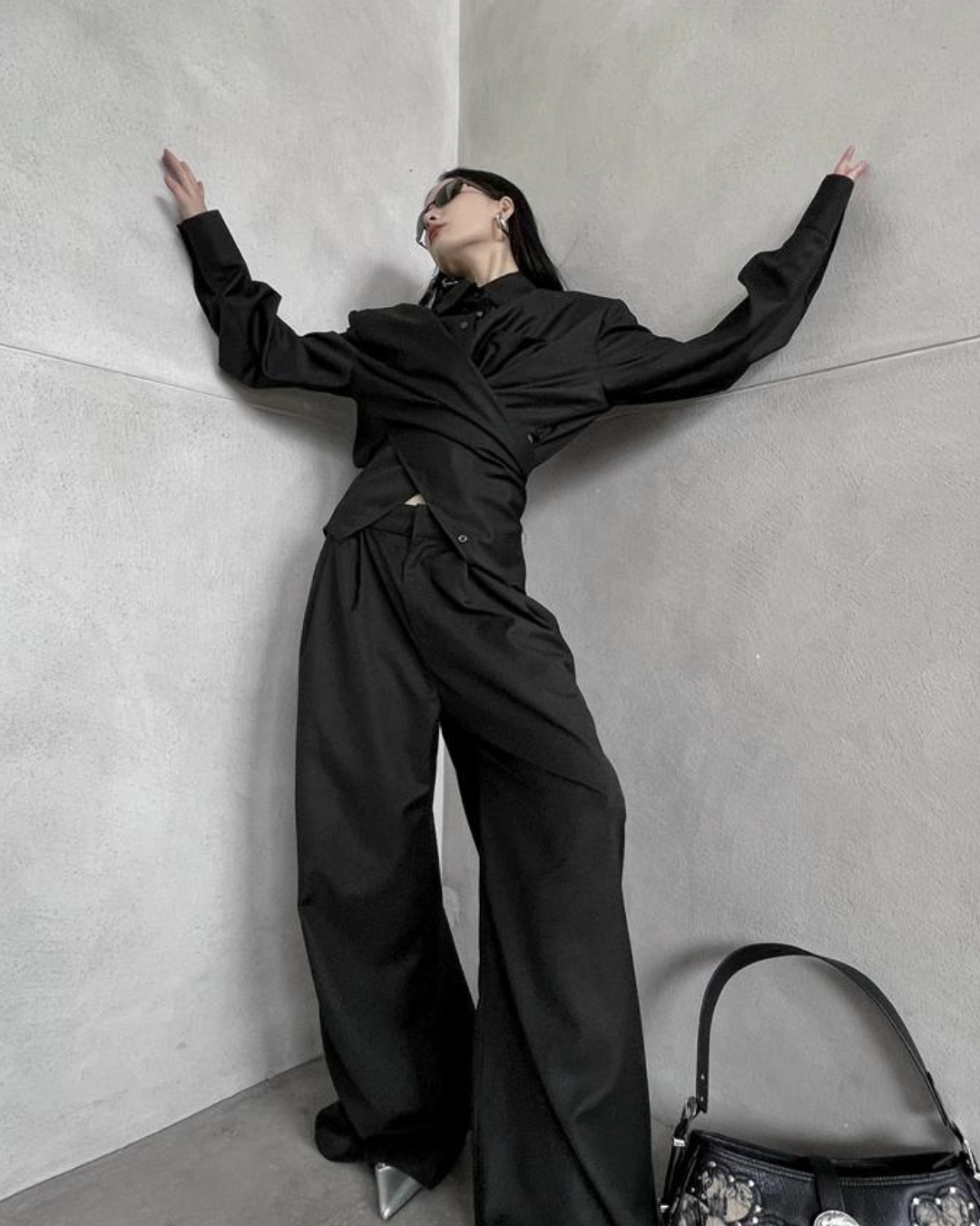 Loose Fit Wide Leg Pants VCY0013