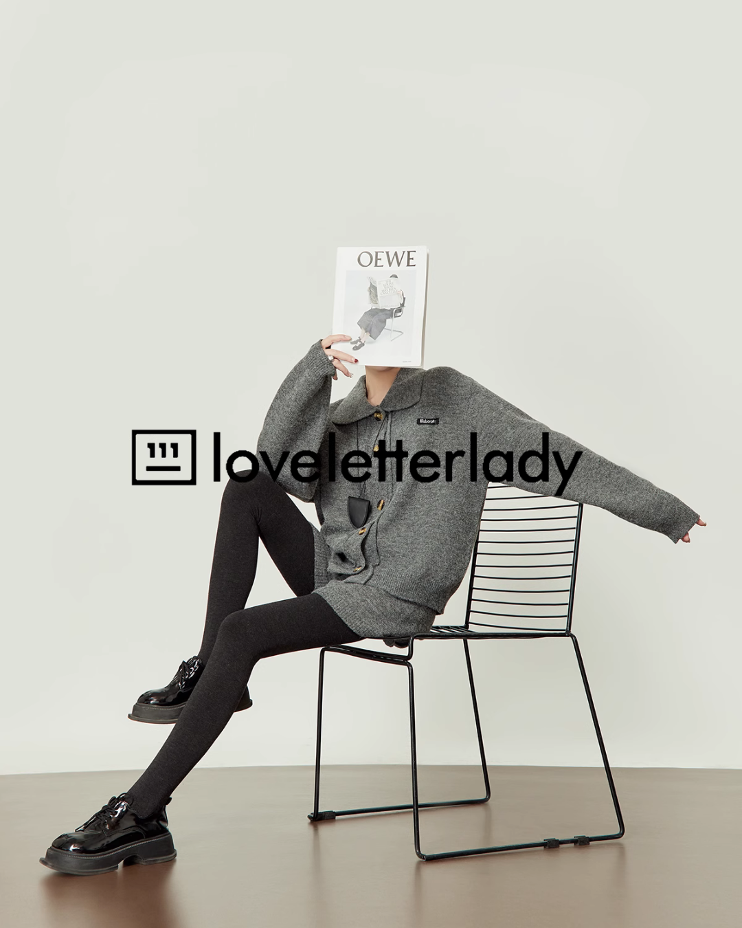 Gray Long Sleeve Knit & Shorts LLA0398