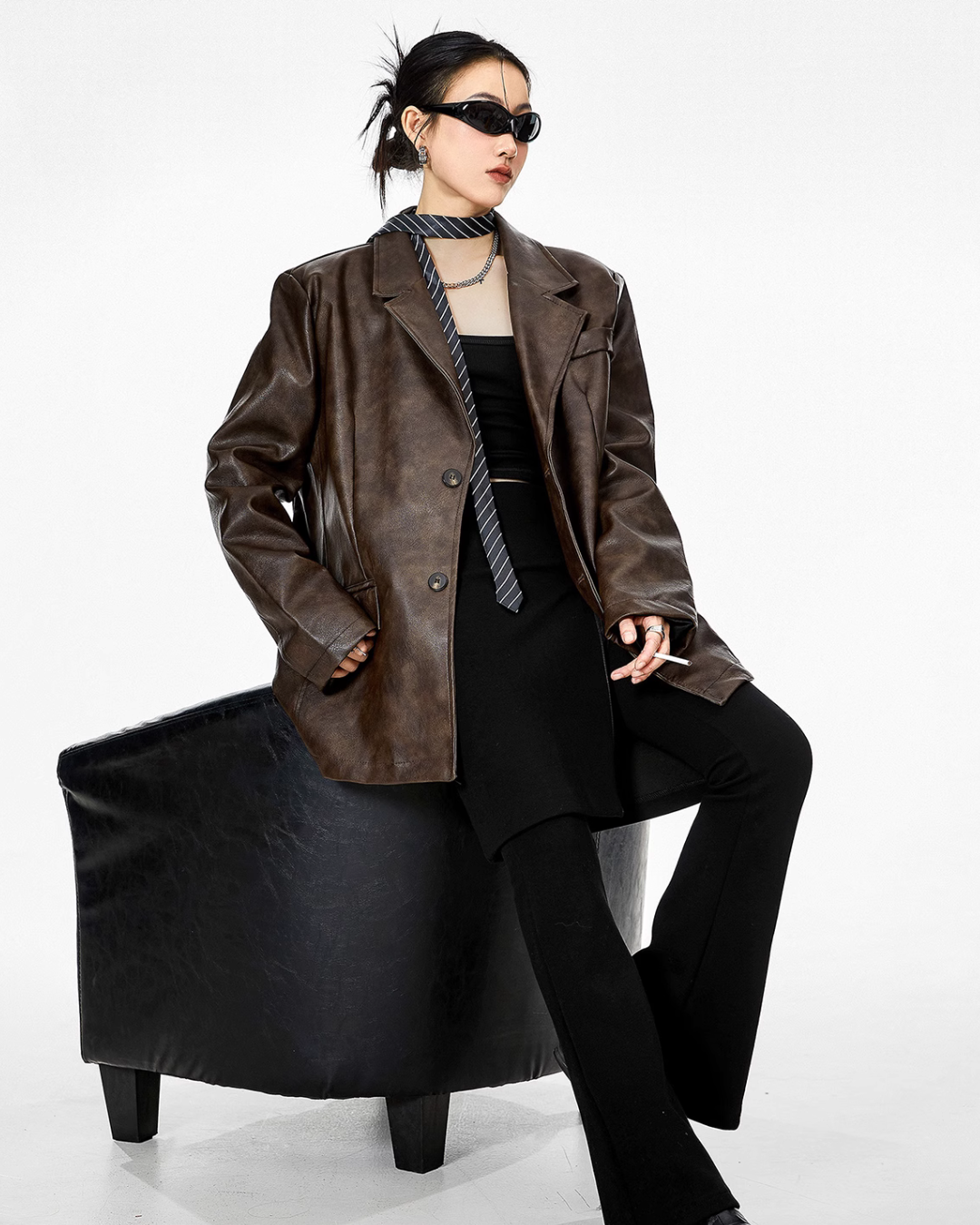 Vintage Leather Jacket ICM0066