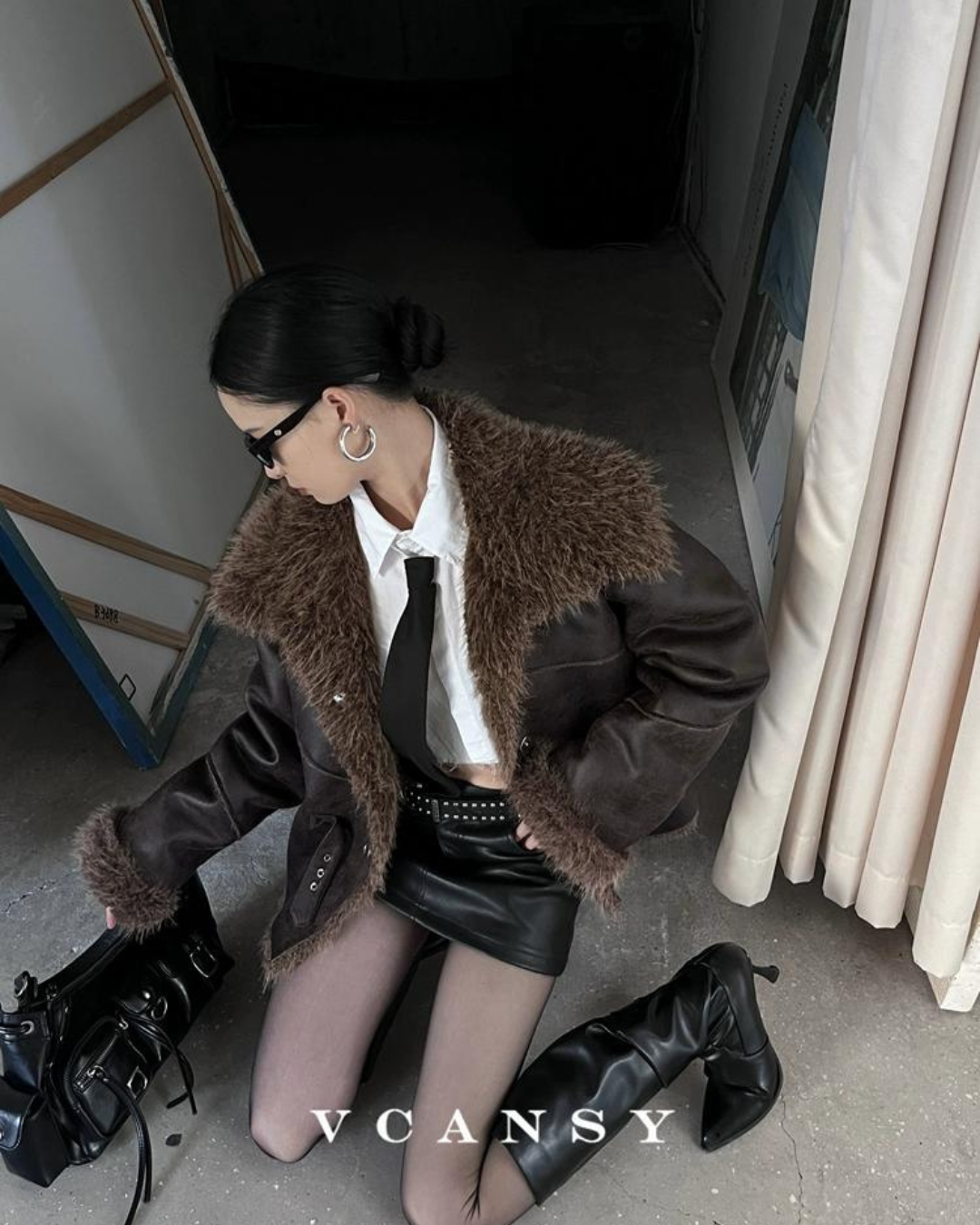 Vintage Mouton Jacket VCY0038