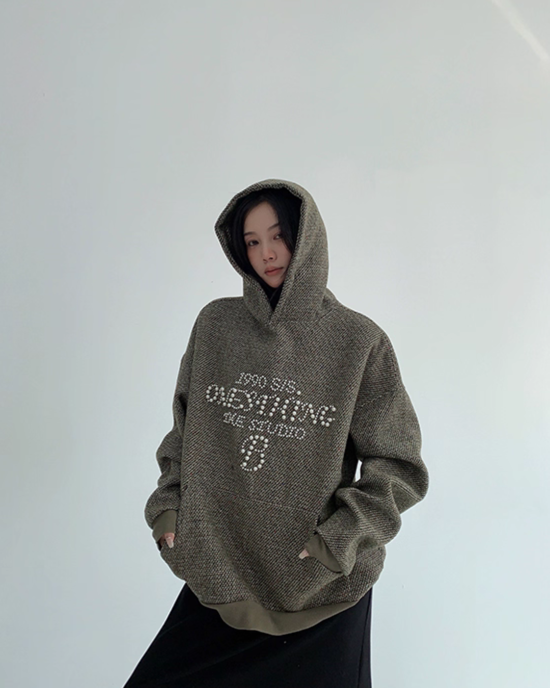 Pearl Logo Loose Hoodie YLS0955