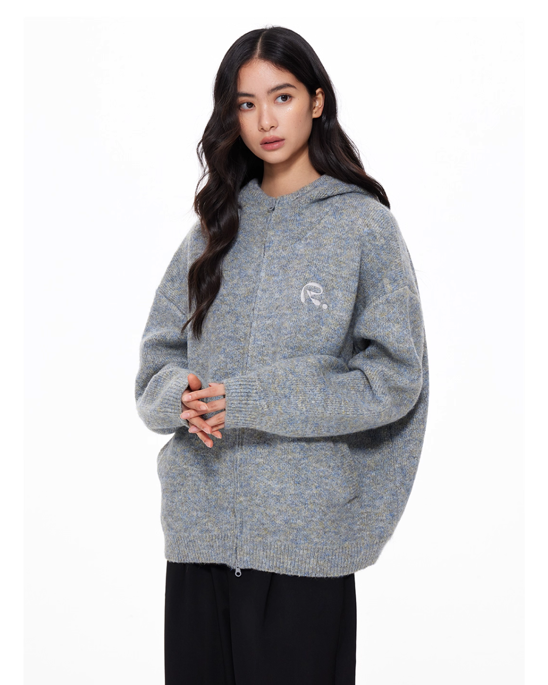 Basic Knit Zip Cardigan UDS0002
