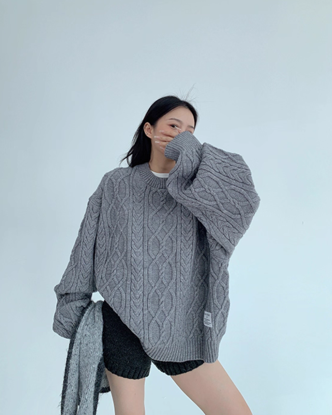 Cable Pullover Knit Top YLS0957