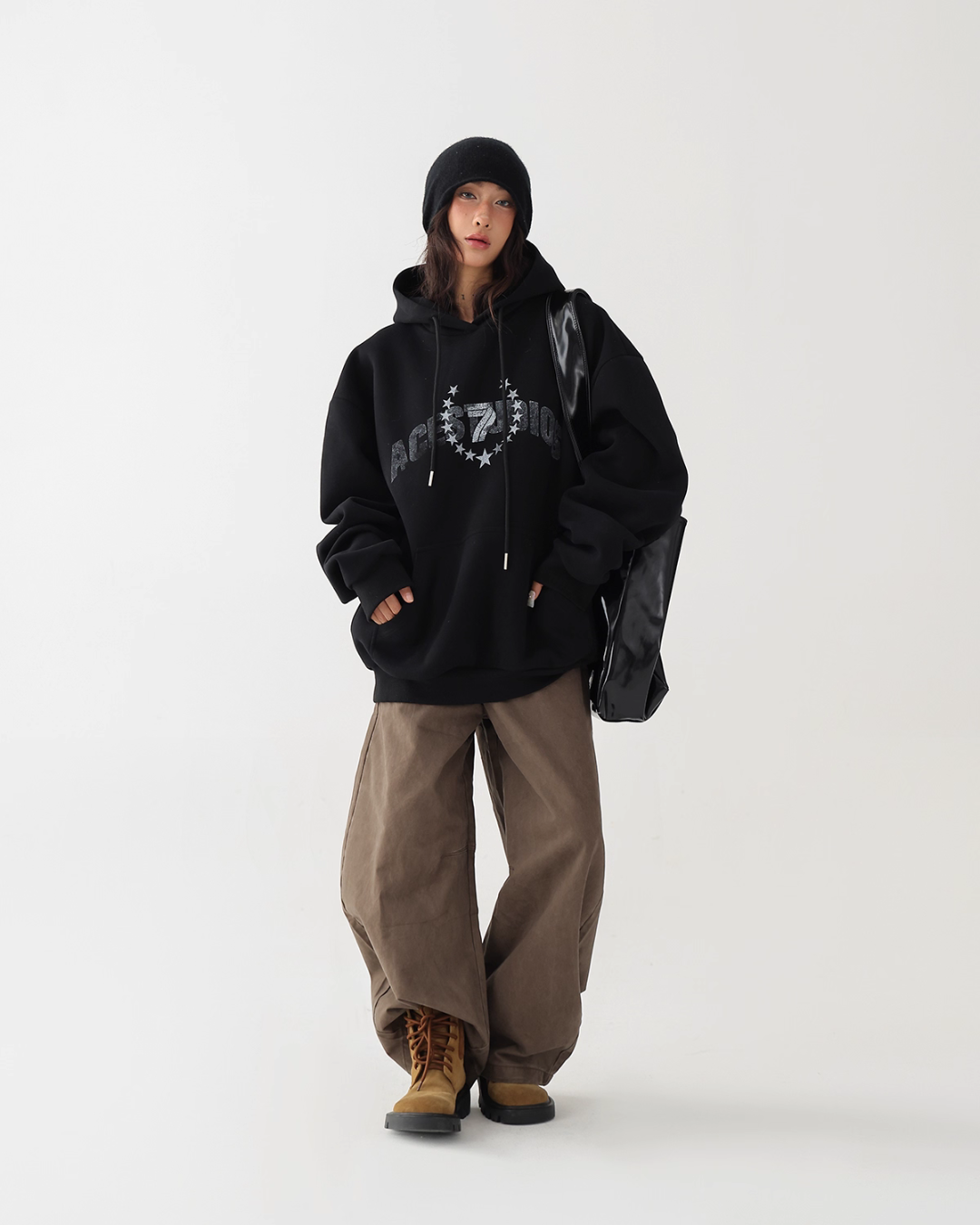 Loose Style Pullover Hoodie ACS0288