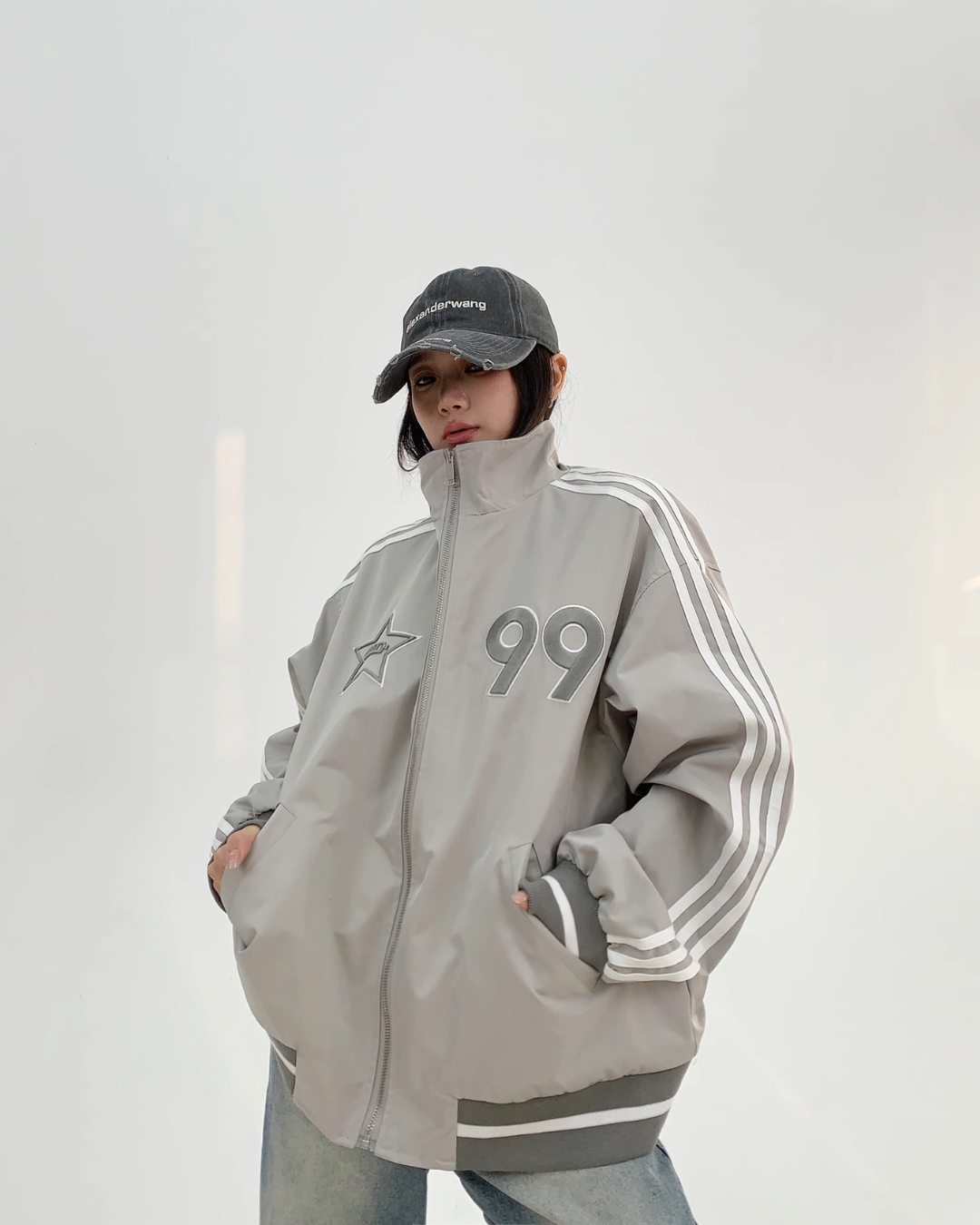 Stand Collar Line Jacket YLS0831