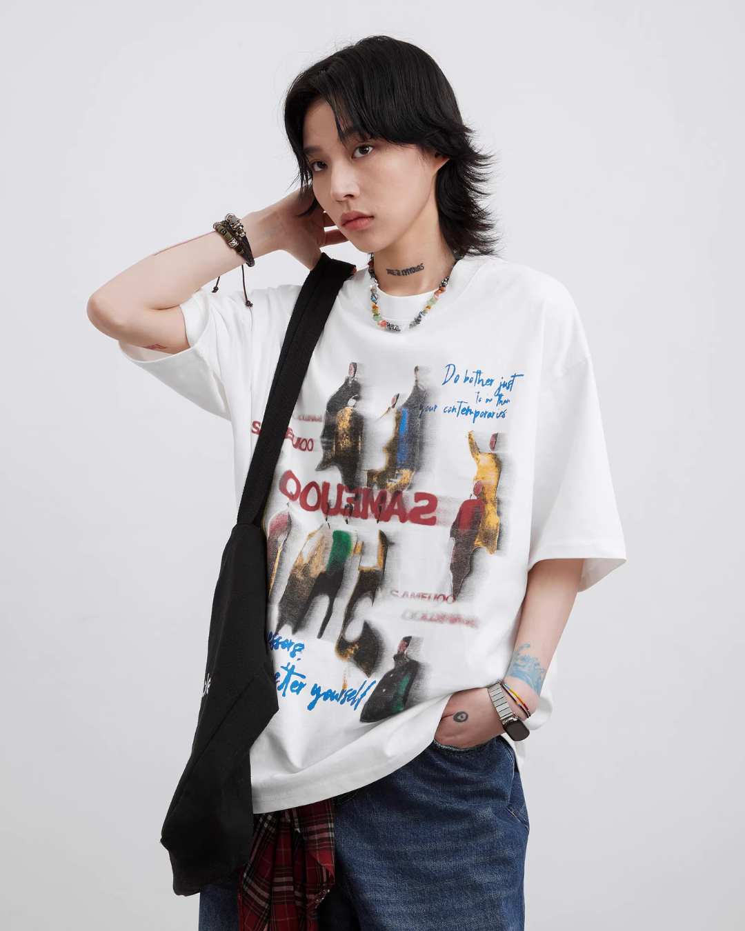 Retro Print Loose T-Shirt FRC0001