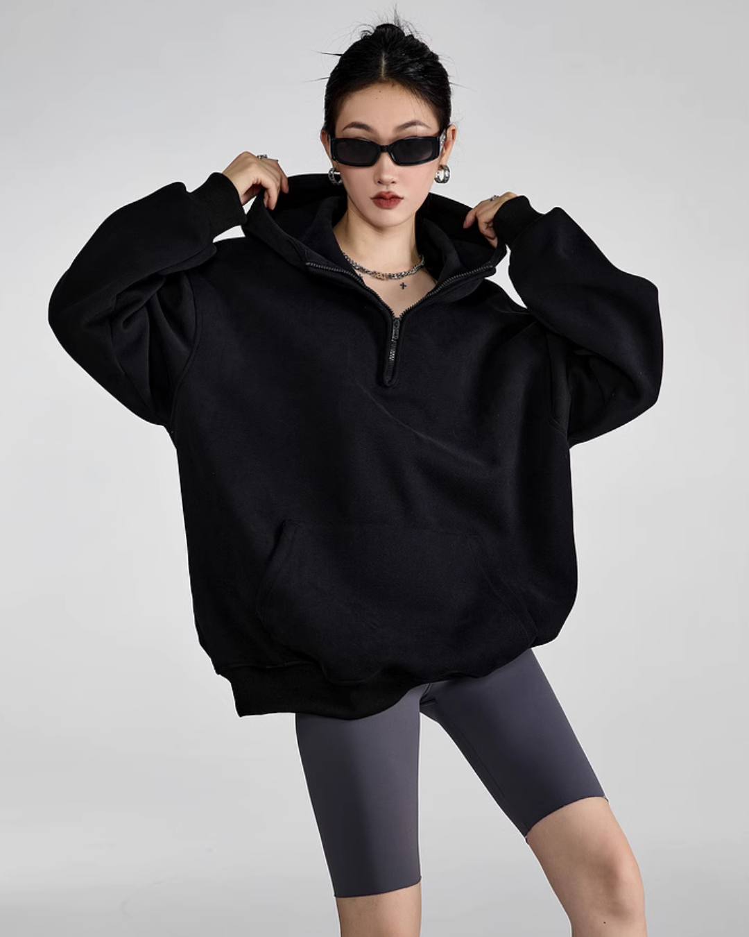 Half Zip Sweat Tops ICM0059