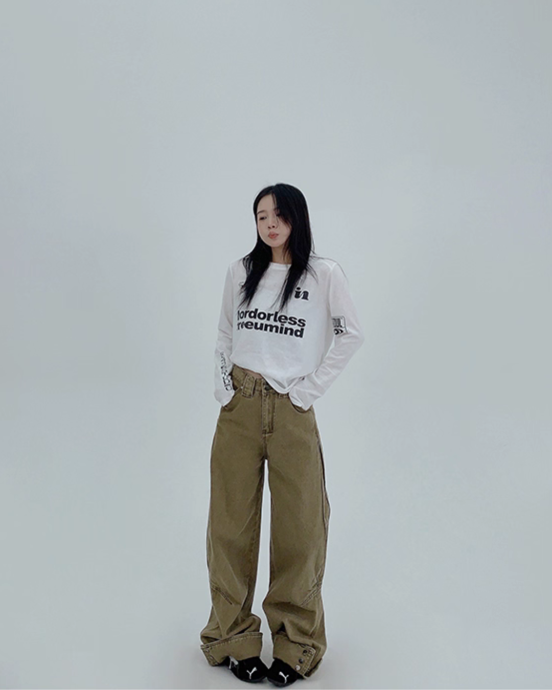 Vintage Straight Wide Pants YLS0972