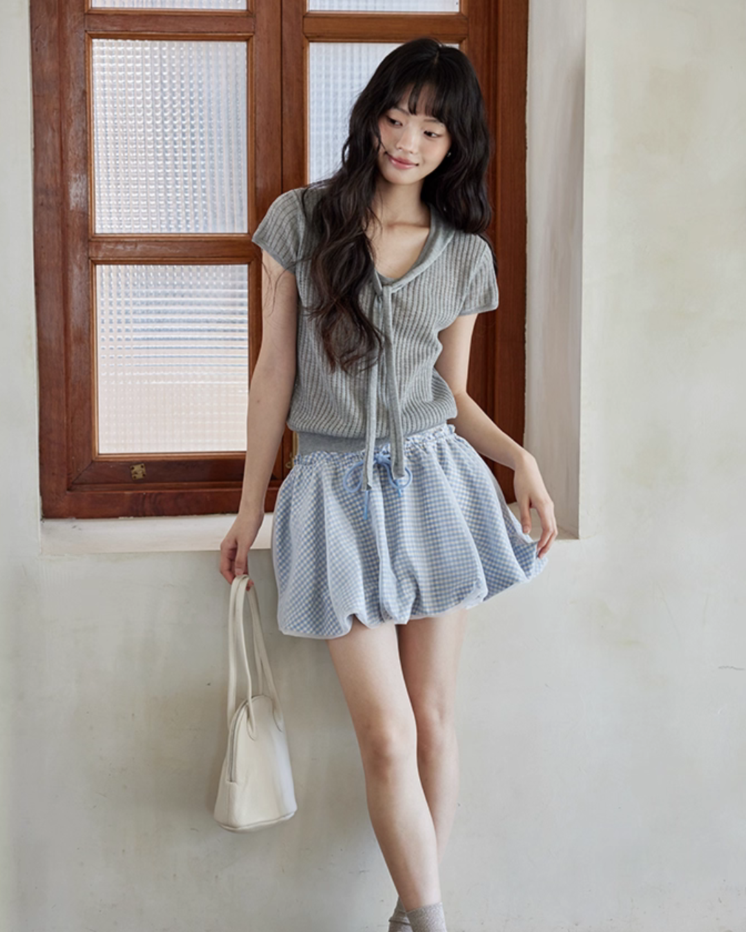 French Sleeve Knit Top SMS0027