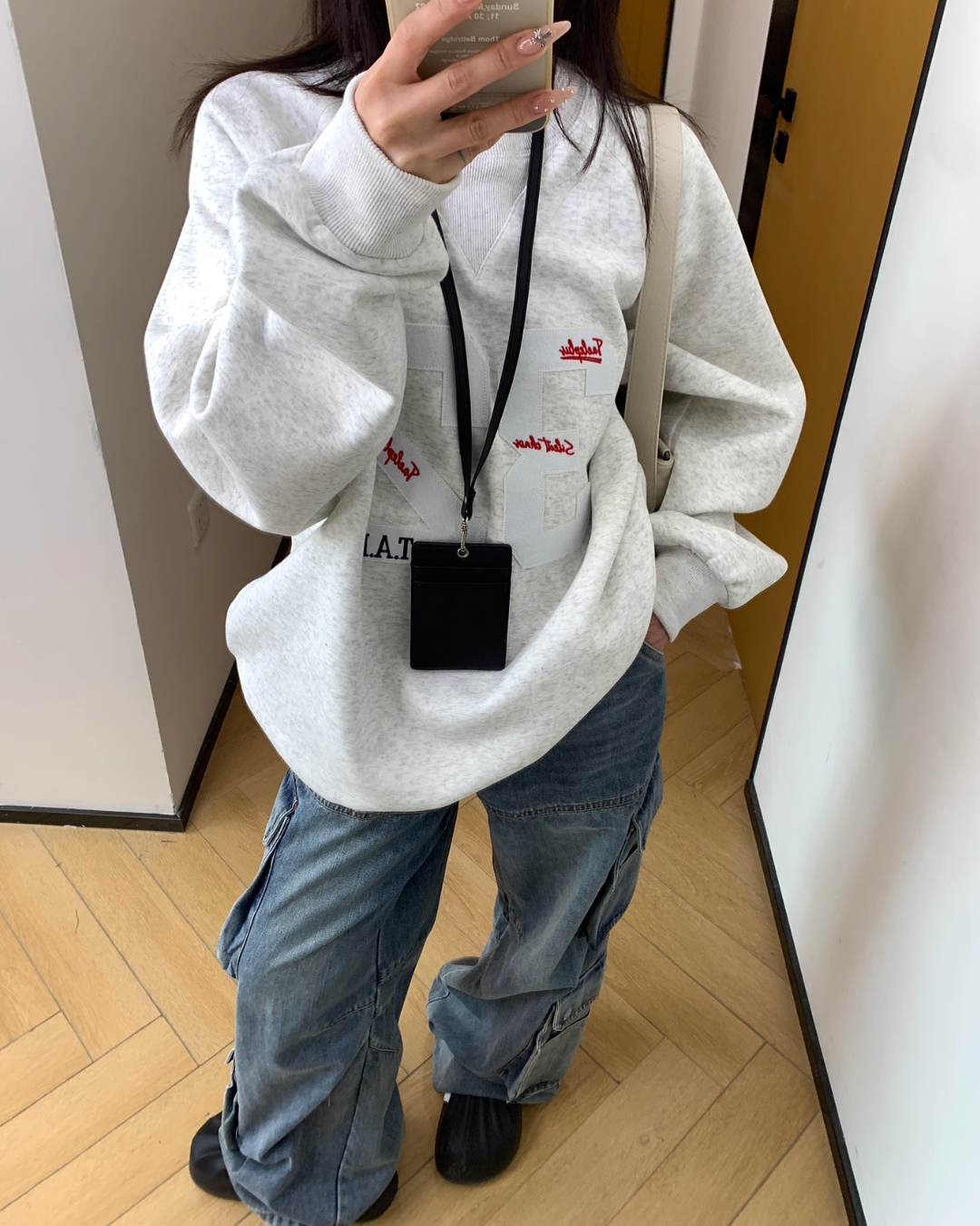Number Logo Sweat Top YLS0827