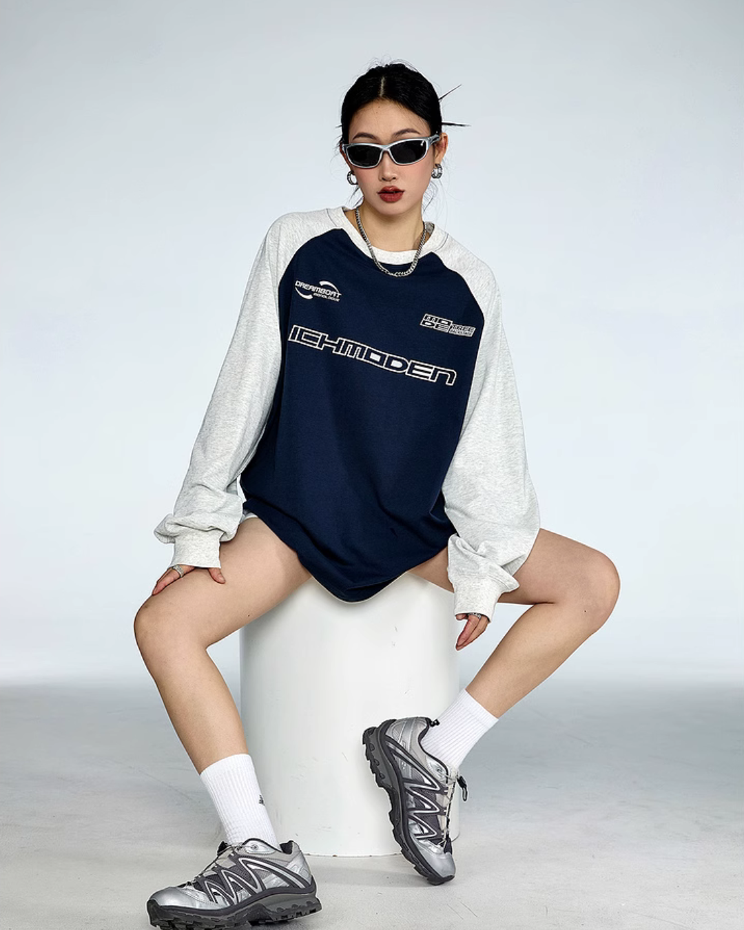 Logo Raglan Long Sleeve T-Shirt ICM0061